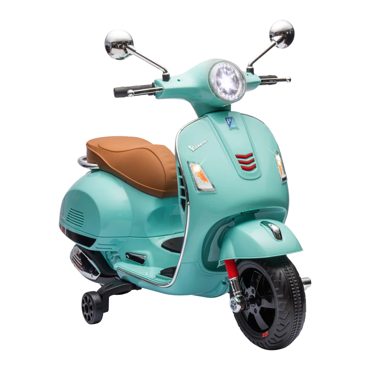 Jamara Vespa GTS 125 Veicolo cavalcabile elettrico, verde menta