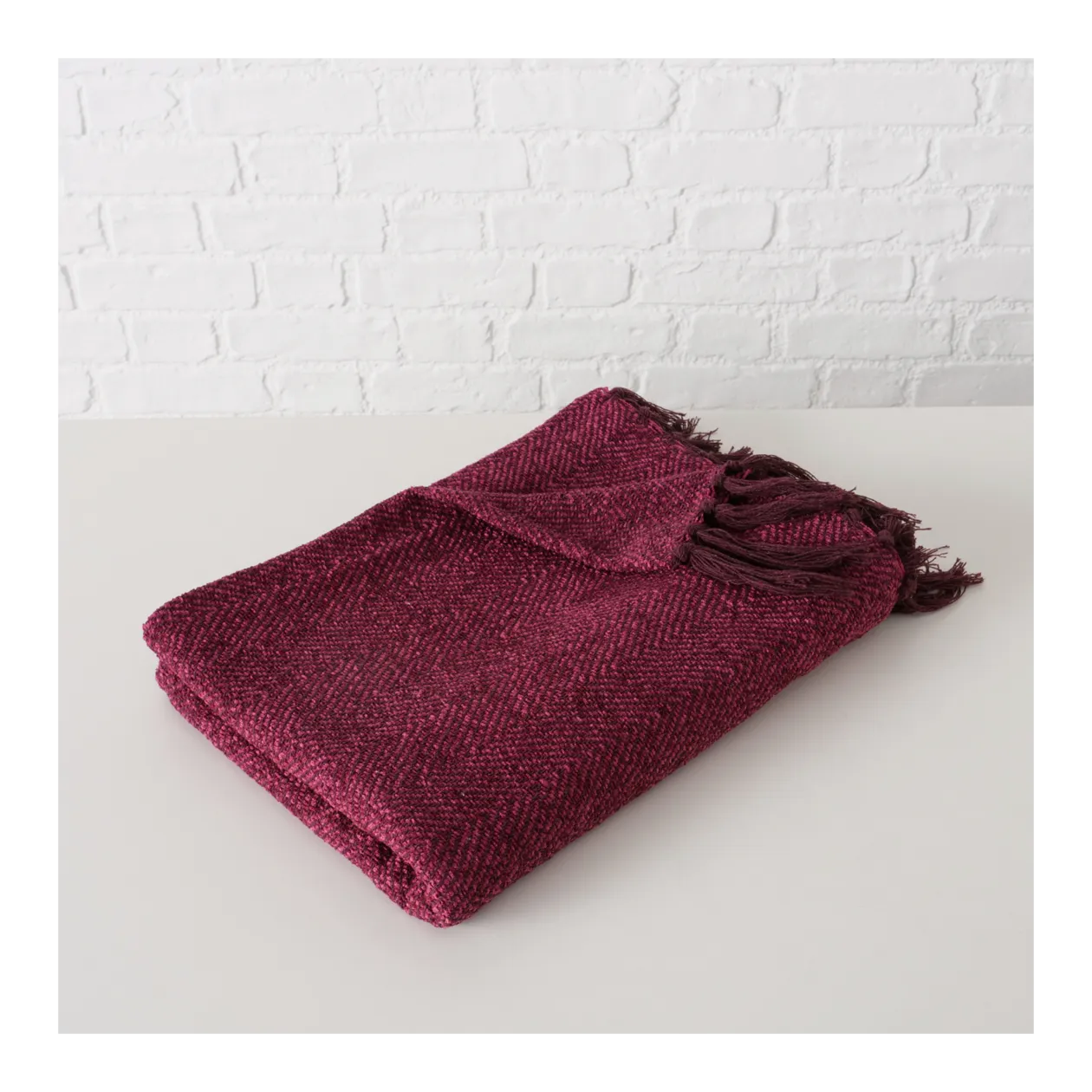 BOLTZE Cozella Blanket, Wine Red