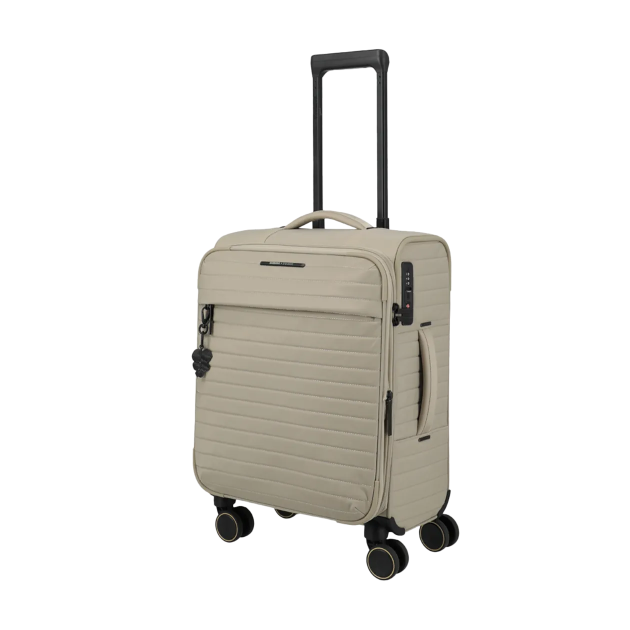 BARBARA & travelite Stepp Trolley S, 4-Wheel (Expandable), Satin Nude