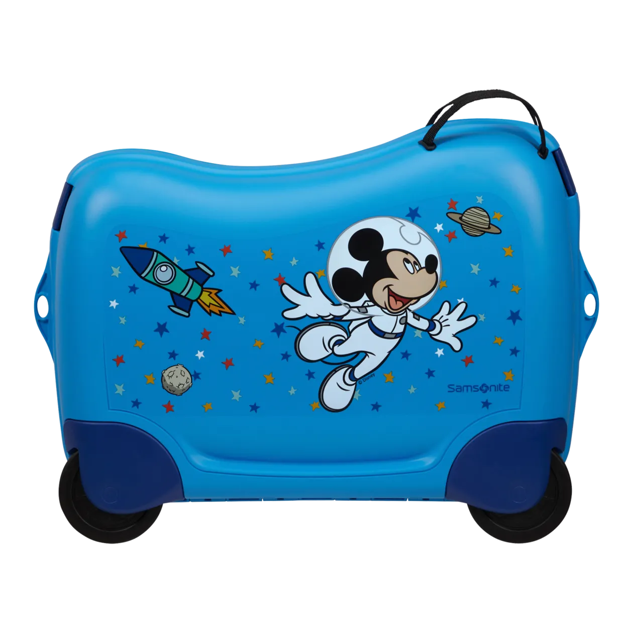 Samsonite Dream2Go Disney Ride-On Children's Suitcase, Blue / Mickey Stars