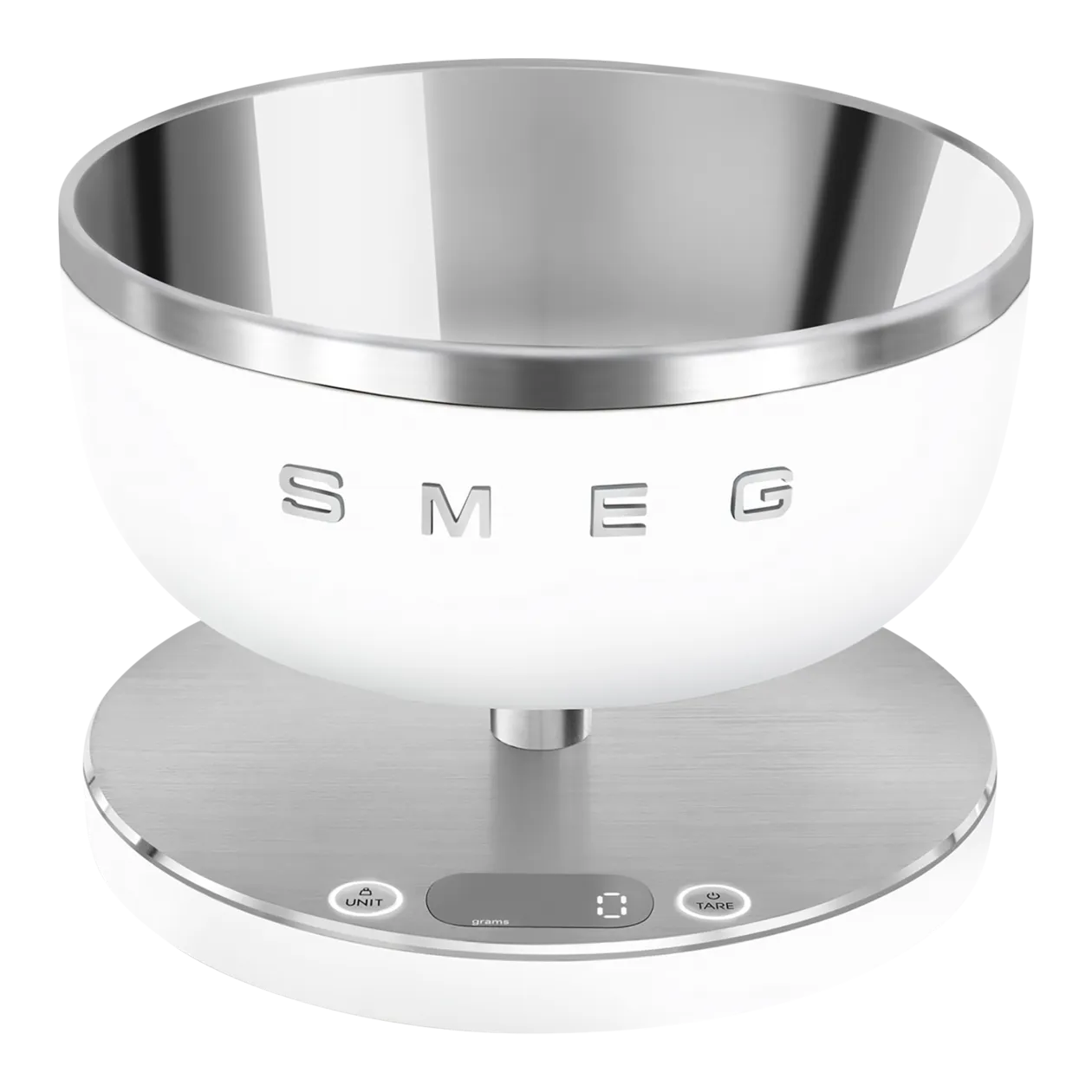 SMEG Balance électronique avec bol de pesée inclus, blanc mat