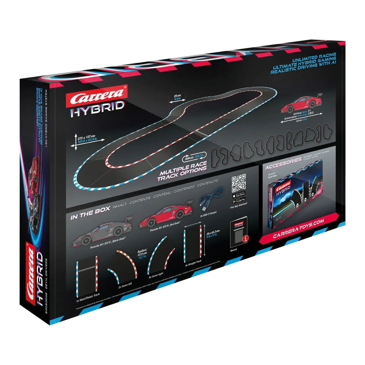 Carrera Hybrid AI Gaming Devil Drivers Race Track Set