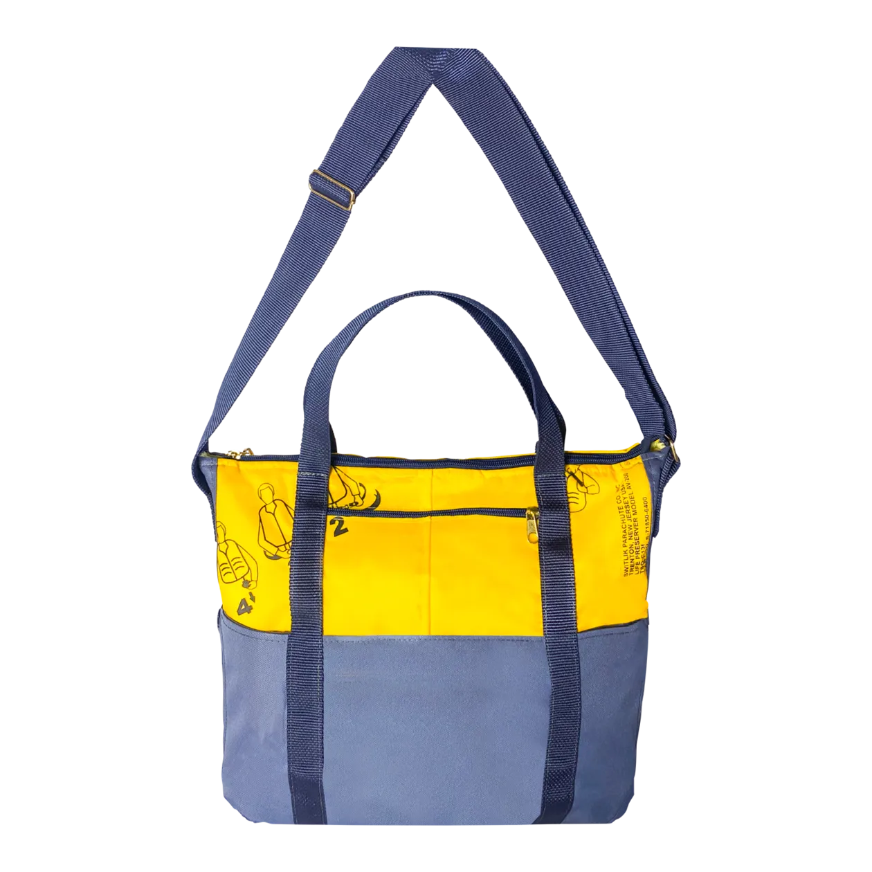 BAG TO LIFE Classic Flyer Bag BC Borsa a tracolla, Blue Sky / giallo