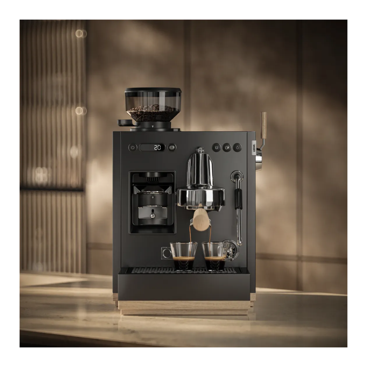 Loewe aura.pure Espresso Machine, Basalt Grey