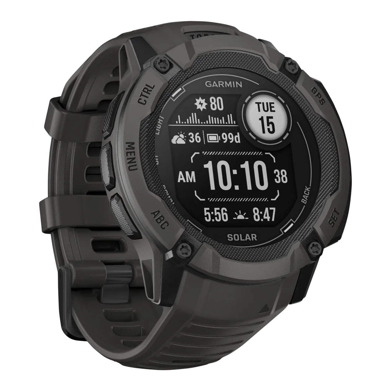 Garmin Instinct® 2X Solar GPS-Multisport-Smartwatch, Graphit