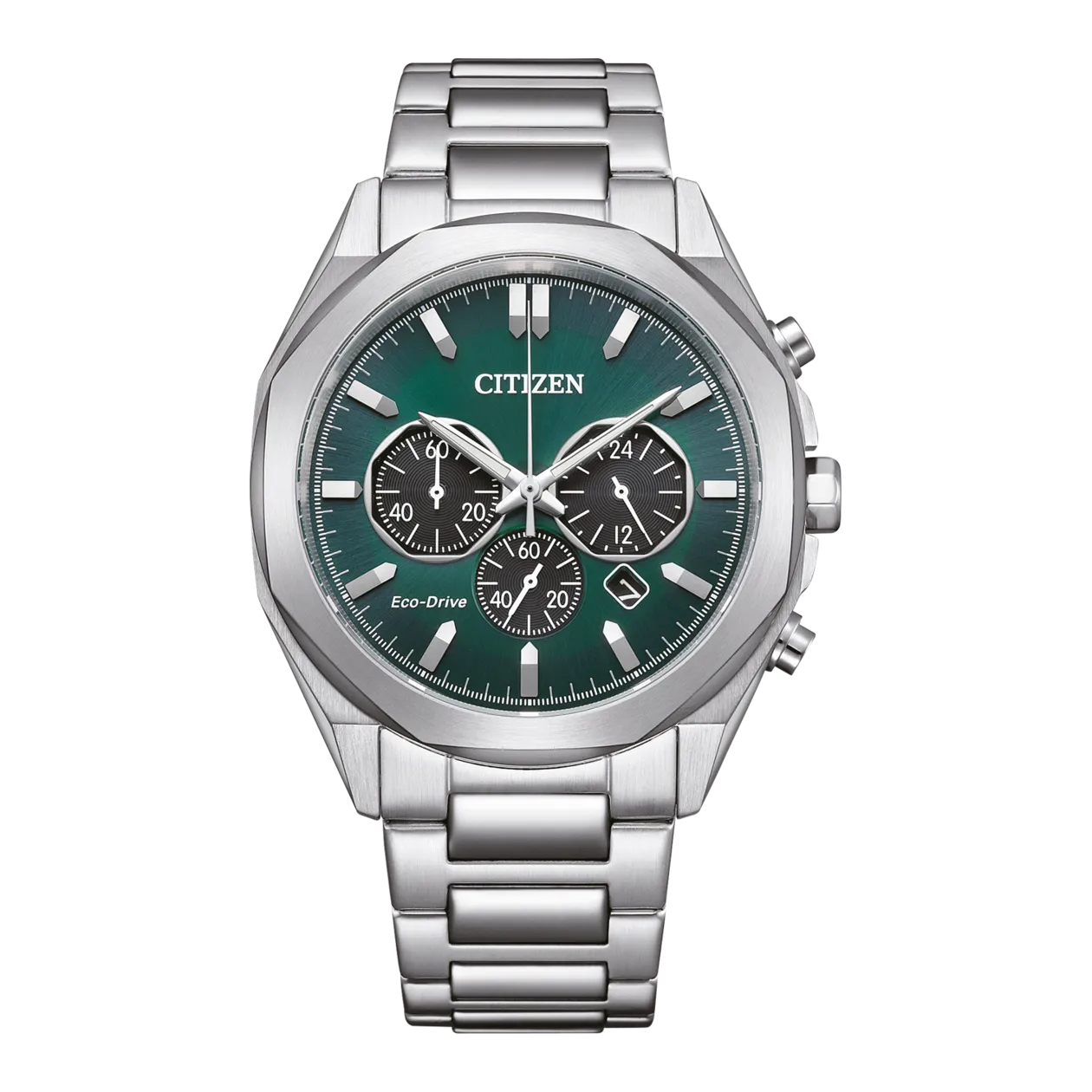 Citizen Eco-Drive CA4590-81X Montre solaire, argenté/vert