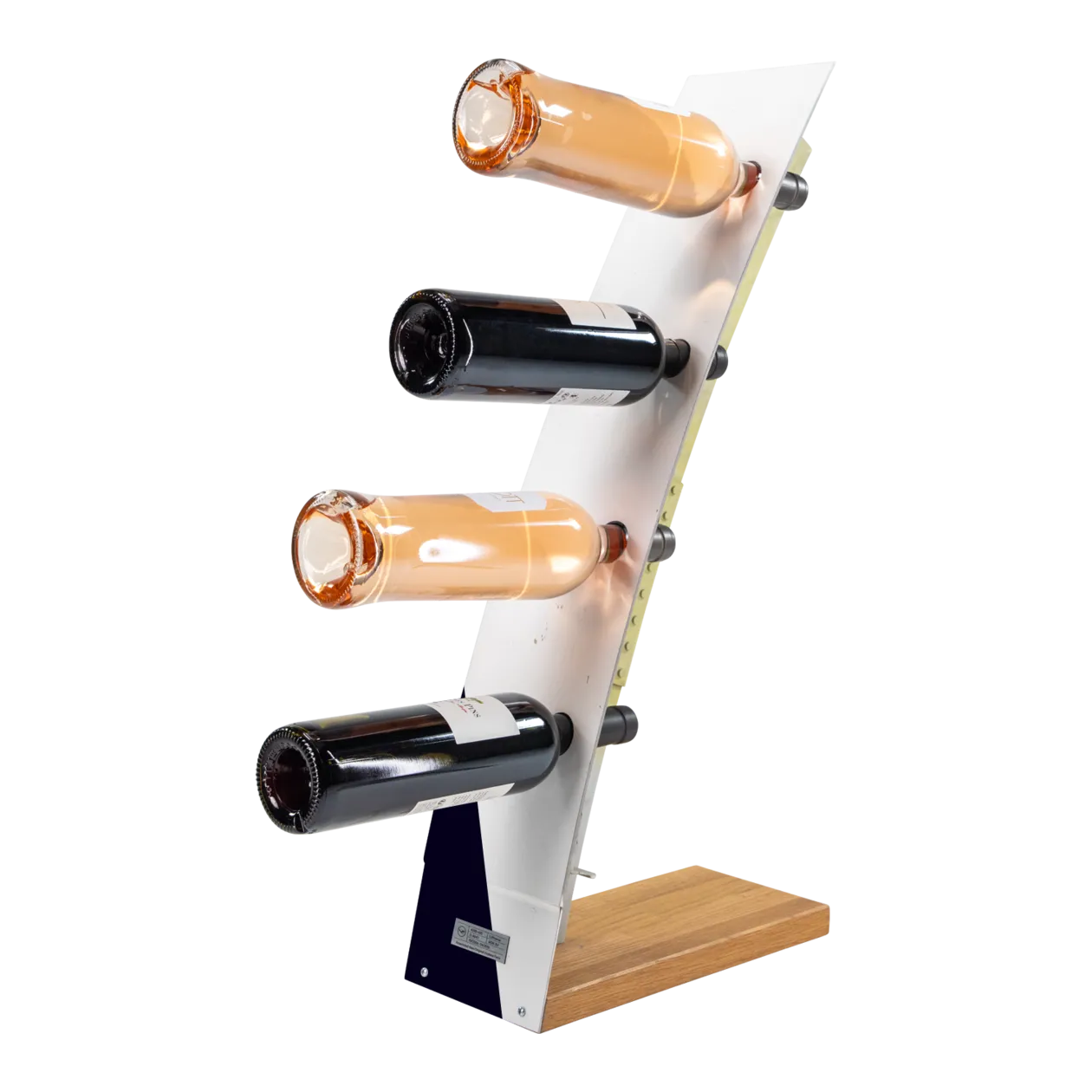 Lufthansa Upcycling Collection A320-211 D-AIPC Wine Rack, White/Black