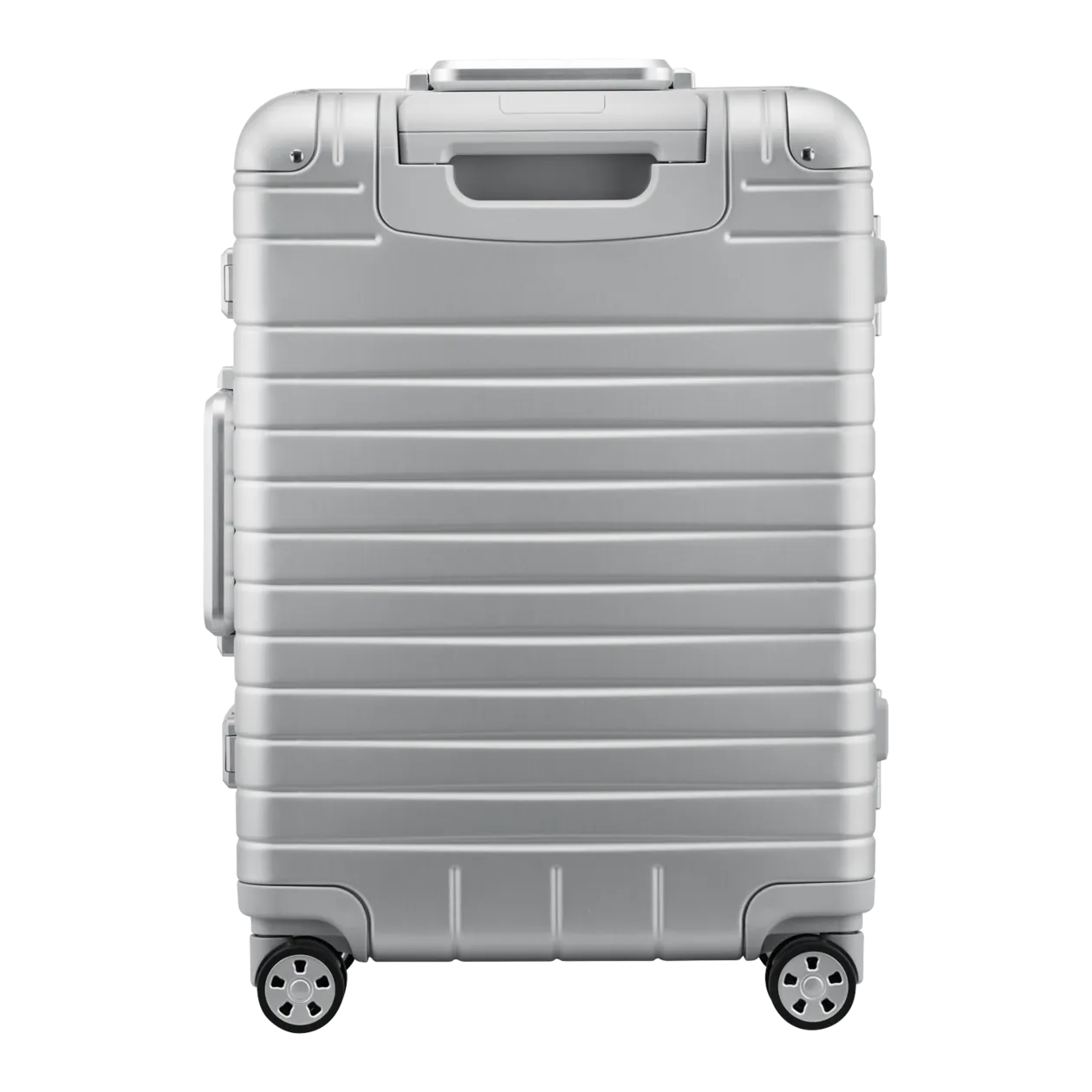 Lufthansa Aluminium Collection Trolley S with Front Pocket, Silver