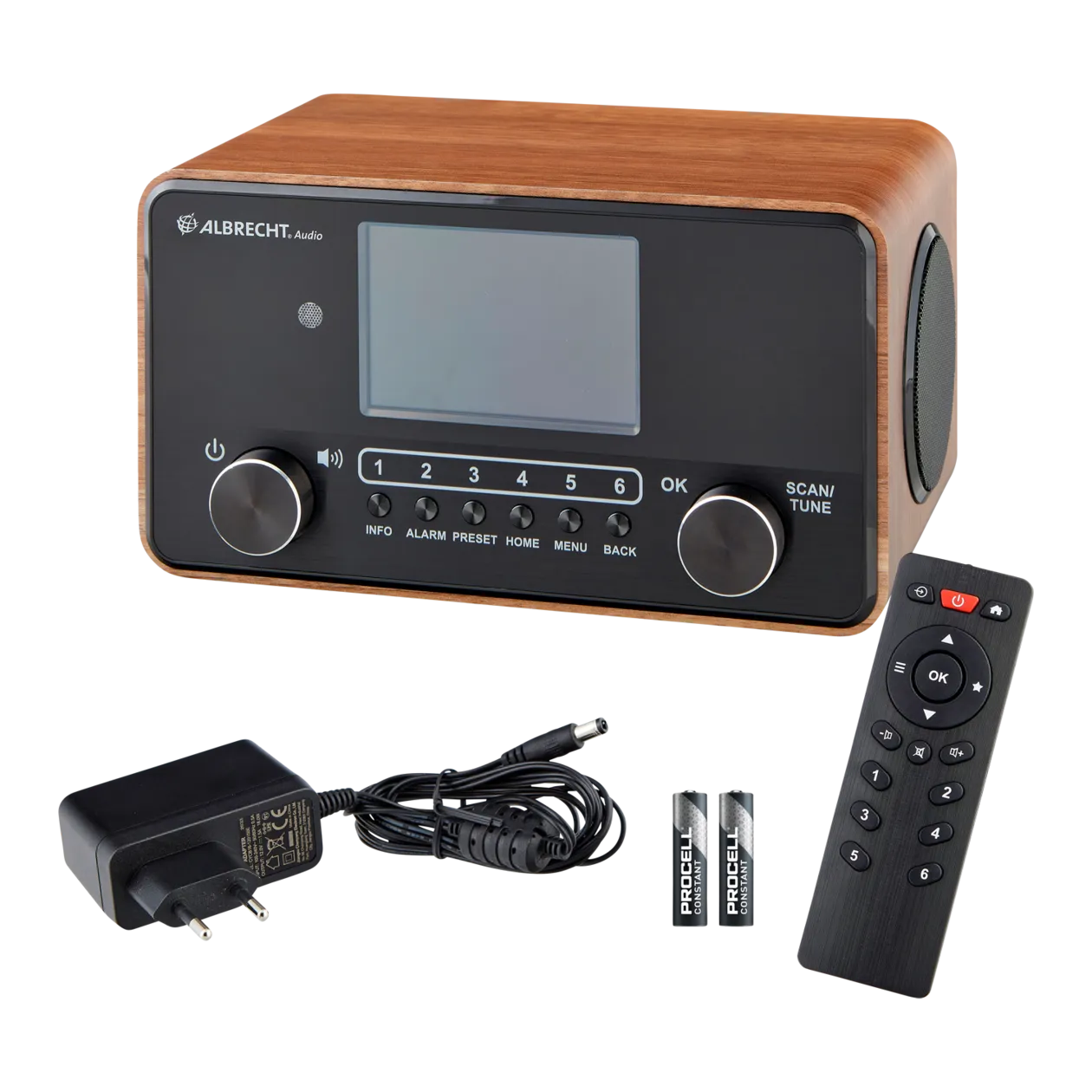 Albrecht DR 866 Radio digitale DAB+/FM, marrone