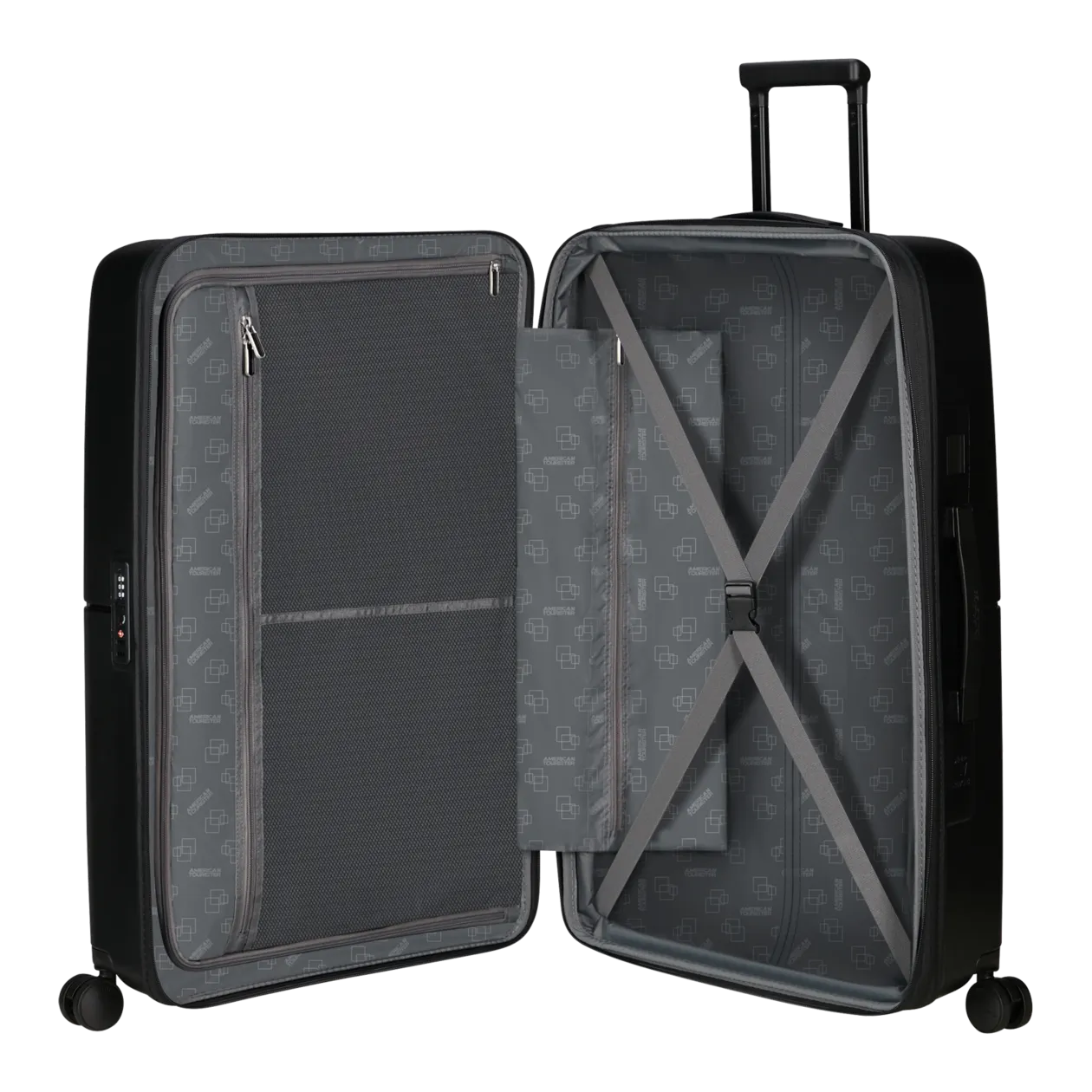 American Tourister DashPop Spinner 77/28 TSA Trolley L (espandibile), True Black