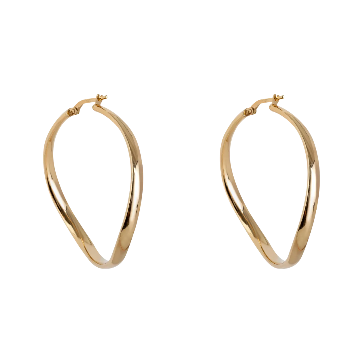 Haus of Dietrich Bold Maxi Hoops Orecchini, toni oro