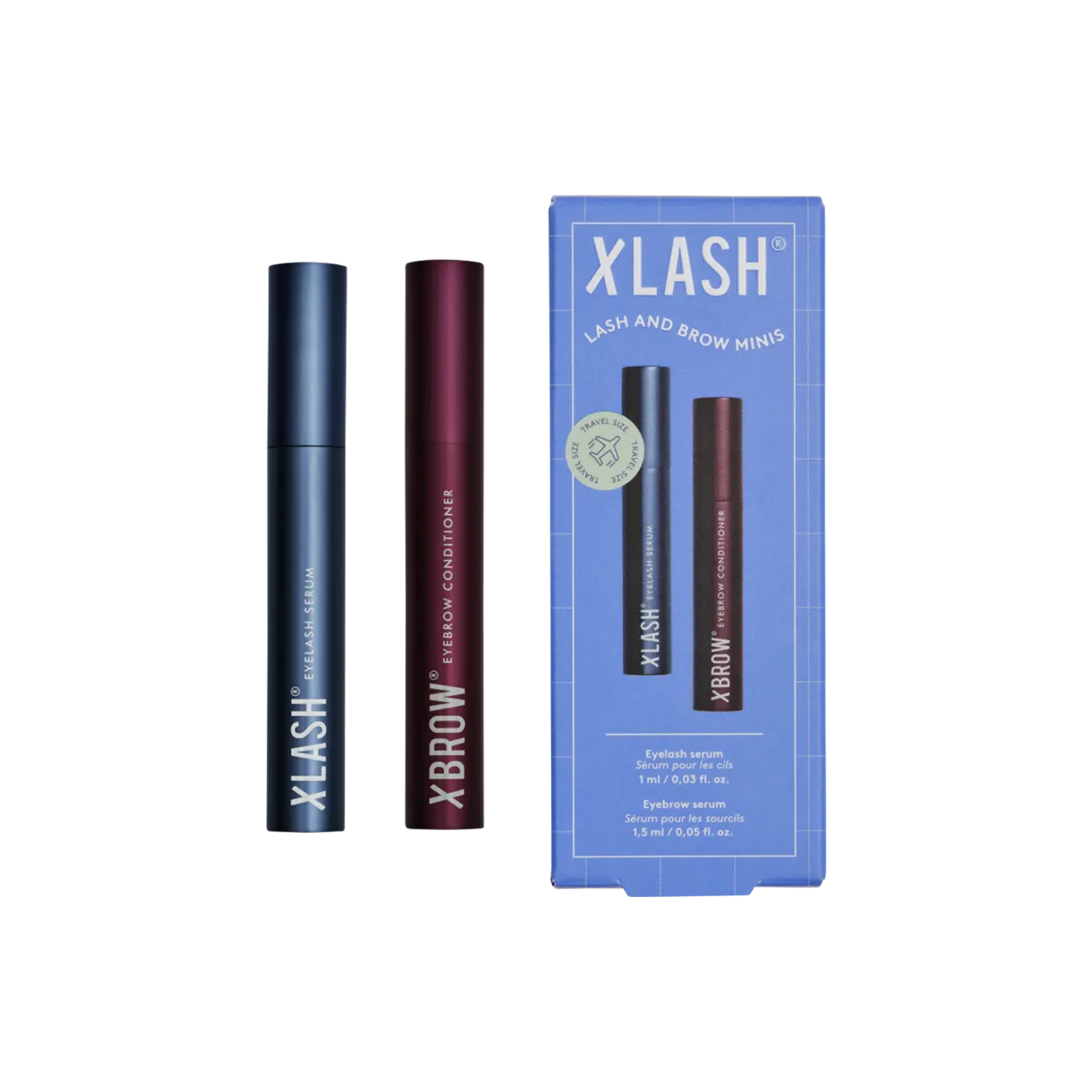 Xlash Lash & Brow Minis Set da viaggio con sieri per ciglia e sopracciglia