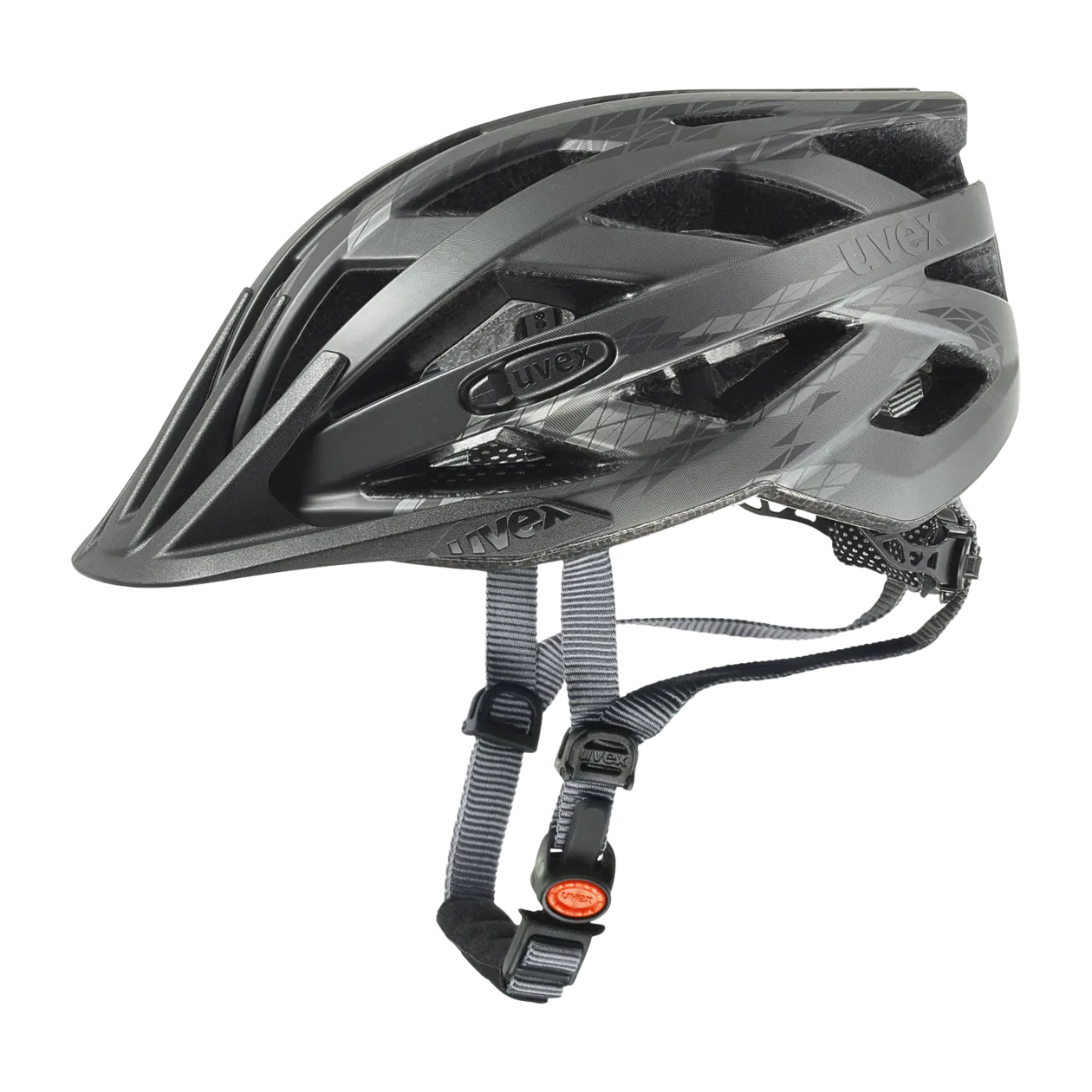 uvex i-vo cc Fahrradhelm, 56-60 cm, Black-Smoke Matt