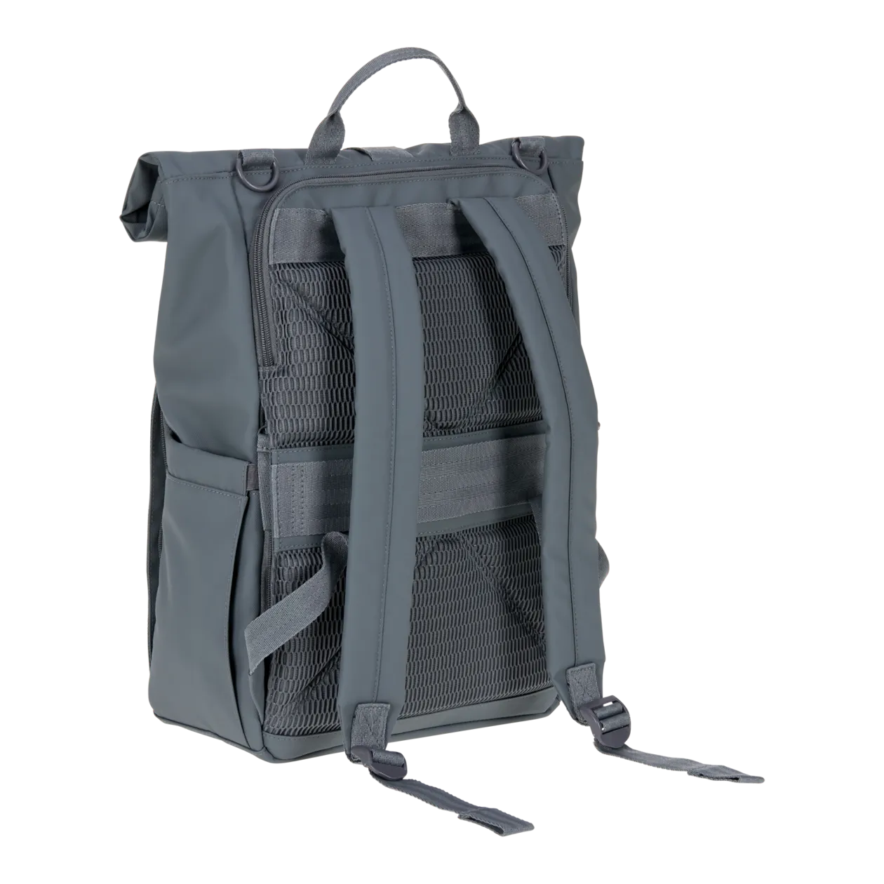 LÄSSIG Rolltop Up Sac à dos à langer, anthracite