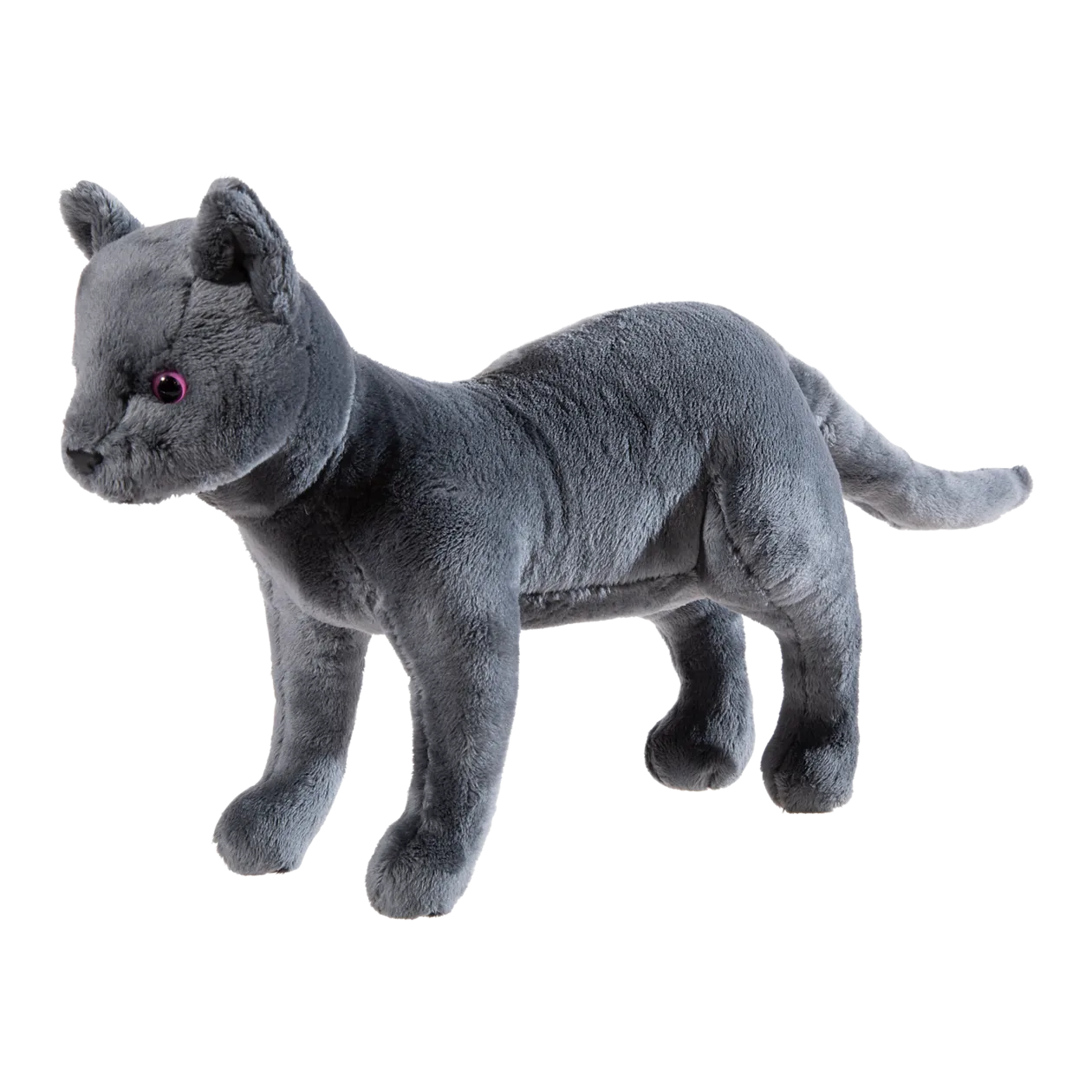 Heunec École des animaux magiques Karajan Chat en peluche, gris