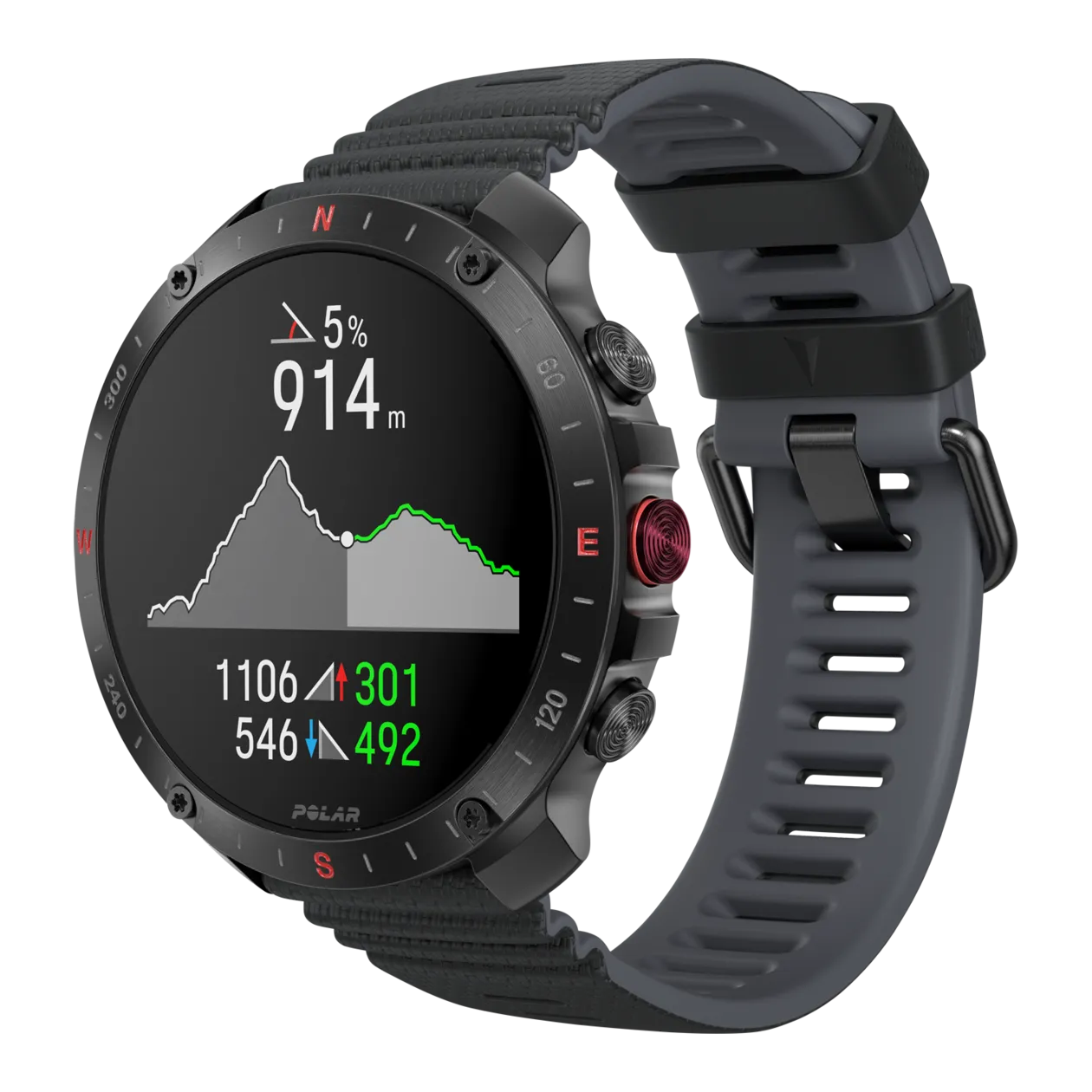 Polar Grit X2 Pro GPS Multisport Smartwatch, Night Black