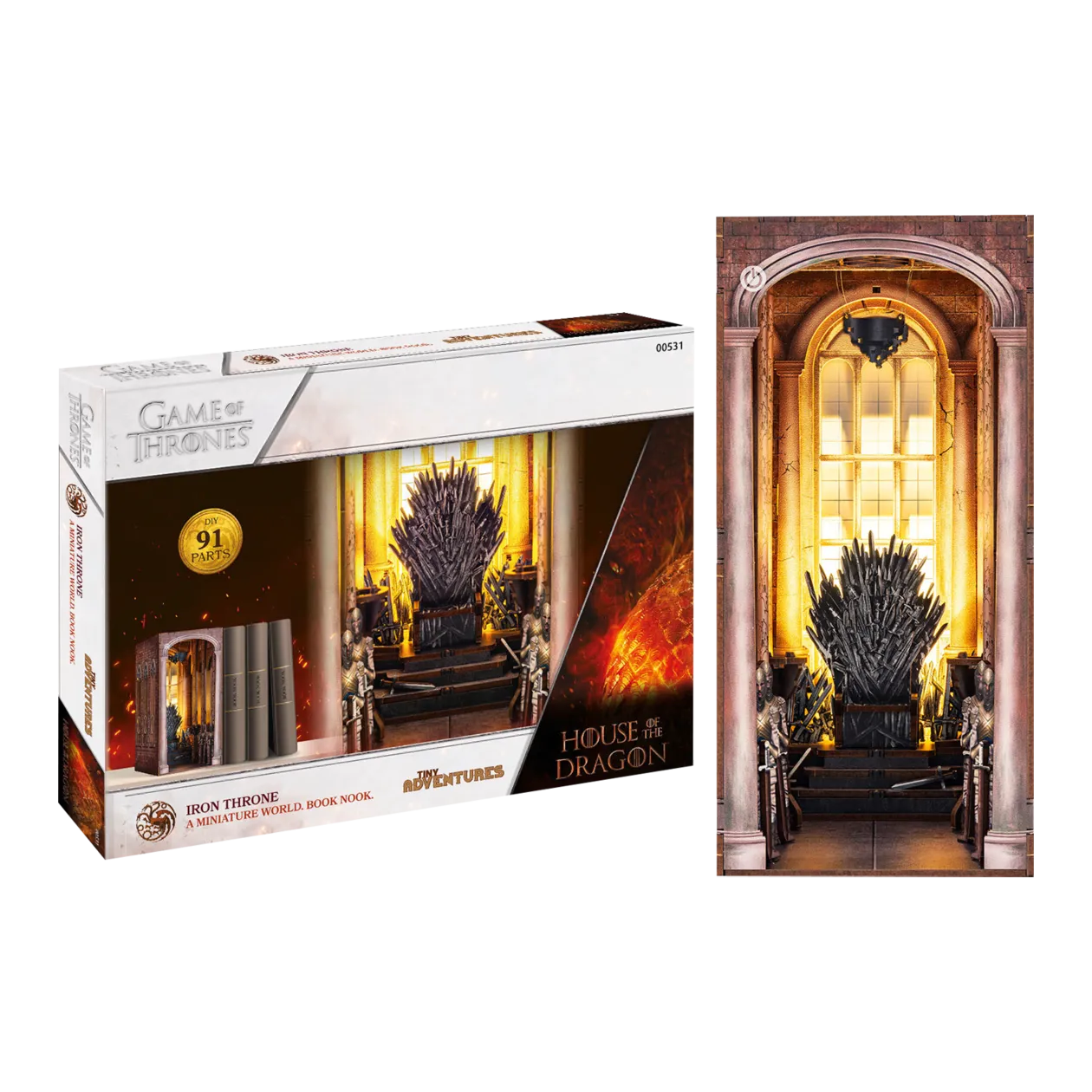 Revell Tiny Adventures House of the Dragon / Game of Thrones "The Iron Throne" Bookend Construction Set