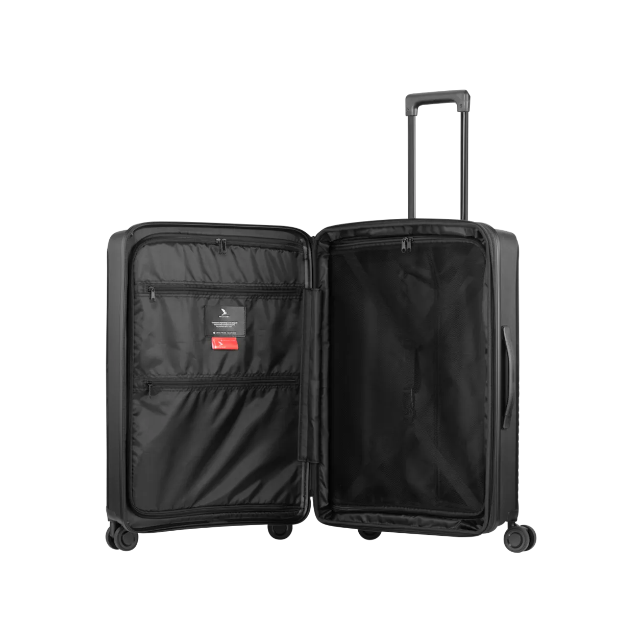 PACK EASY Jet Valise à roulettes M (extensible), noir