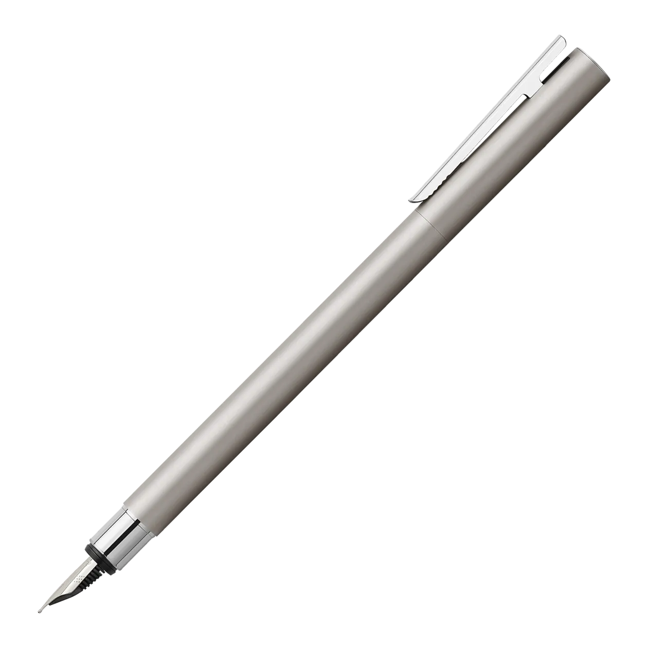 Faber-Castell Neo Slim Stylo-plume métal, acier inoxydable mat