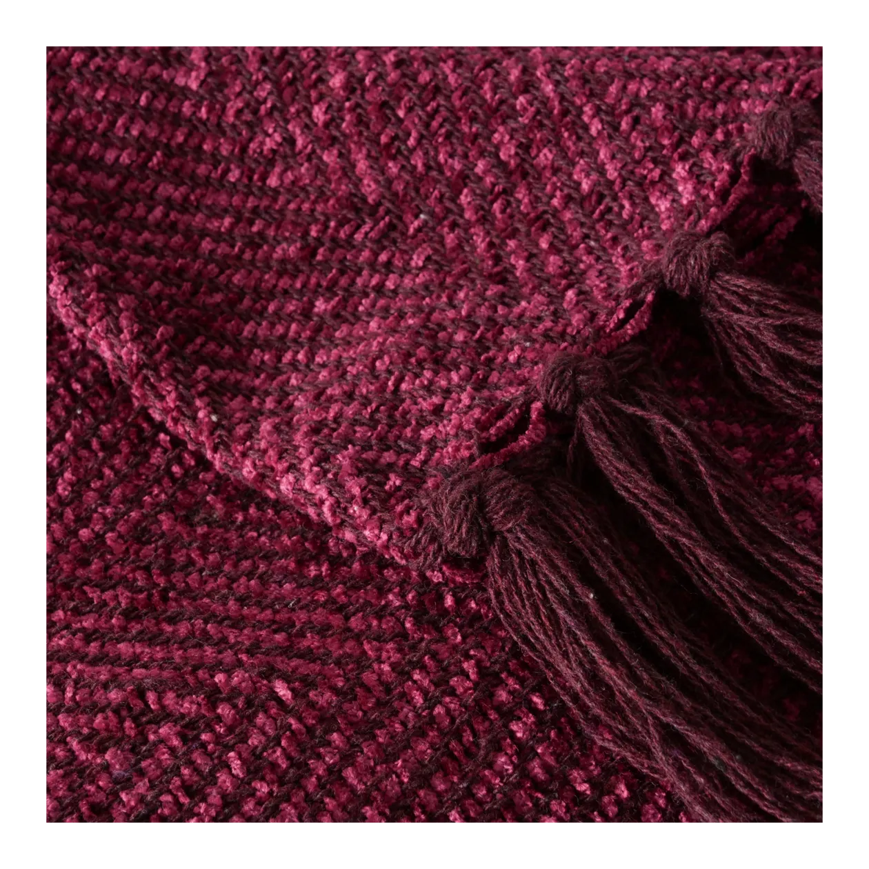 BOLTZE Cozella Blanket, Wine Red