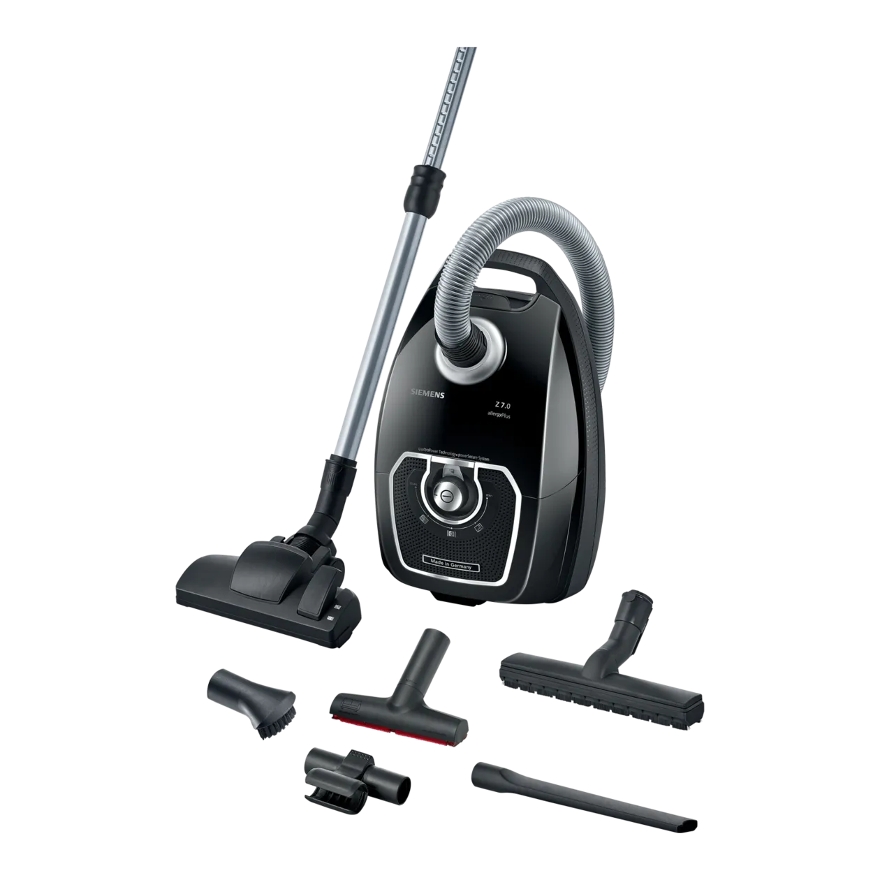 SIEMENS Z 7.0 Bag Vacuum Cleaner, Black