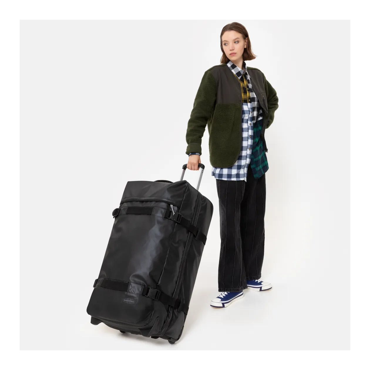 Eastpak Transit'r L Roller Bag, Tarp Black