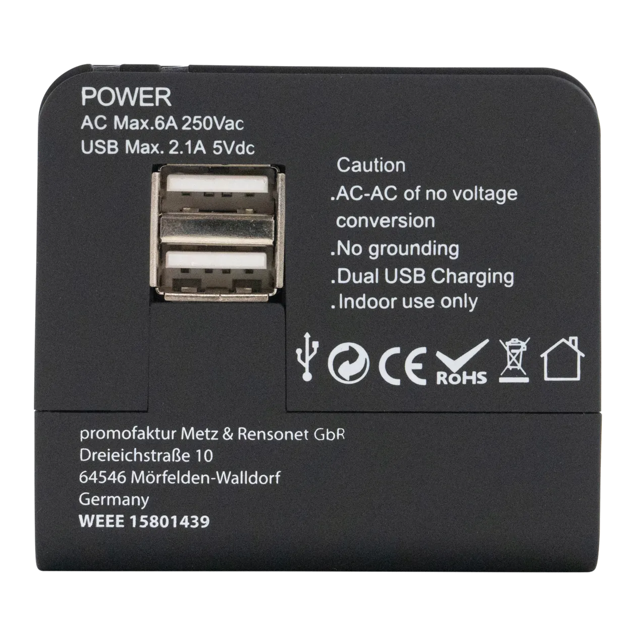 Austrian Universal Travel Adapter Weltreisestecker, Weiß