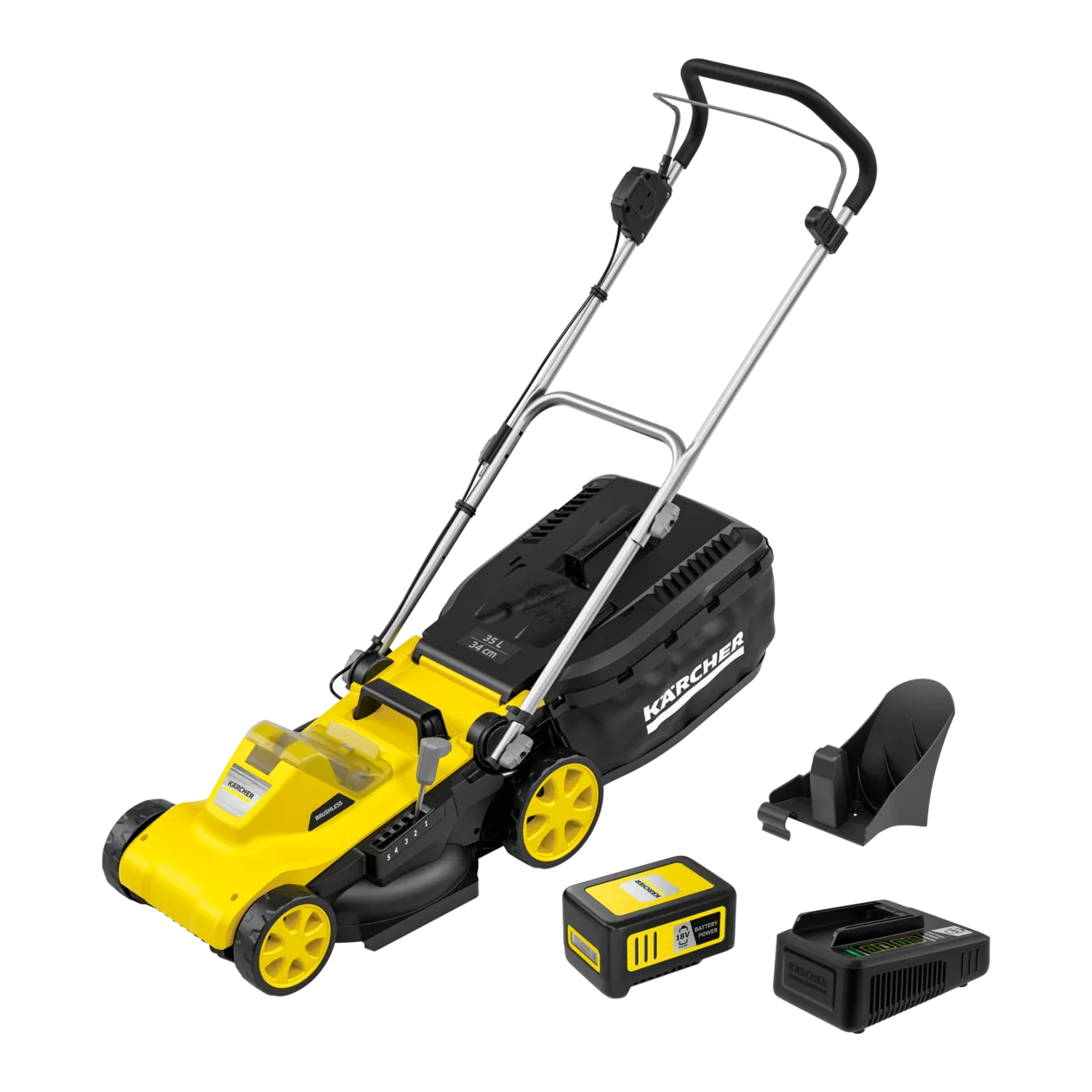 Kärcher LMO 3-18 Battery Set Cordless Lawn Mower, Yellow