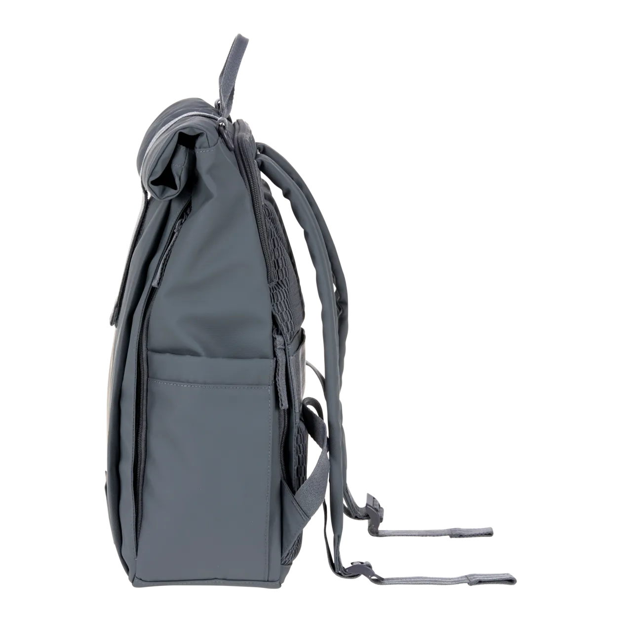 LÄSSIG Rolltop Up Baby Changing Backpack, Anthracite