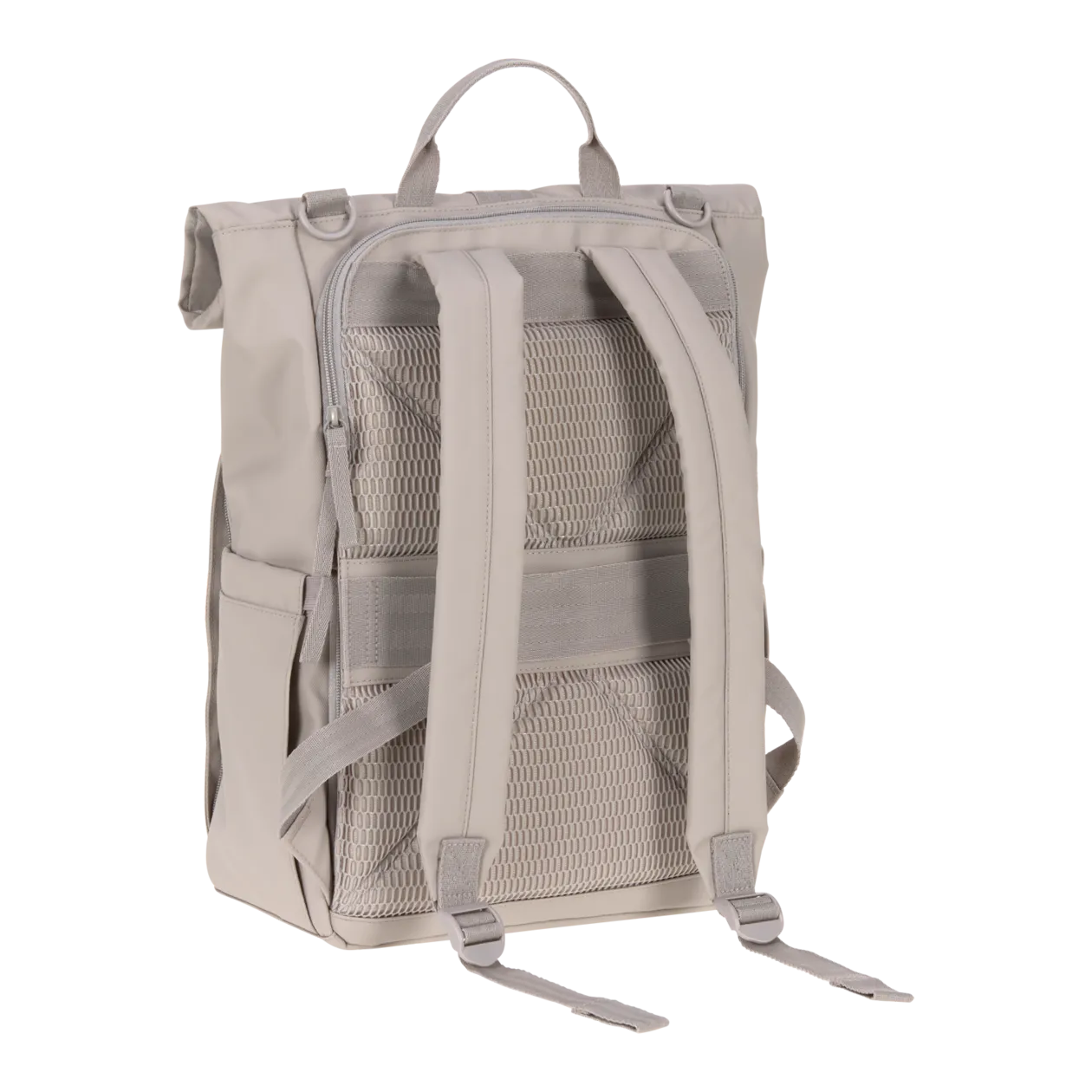 LÄSSIG Rolltop Up Baby Changing Backpack, Taupe