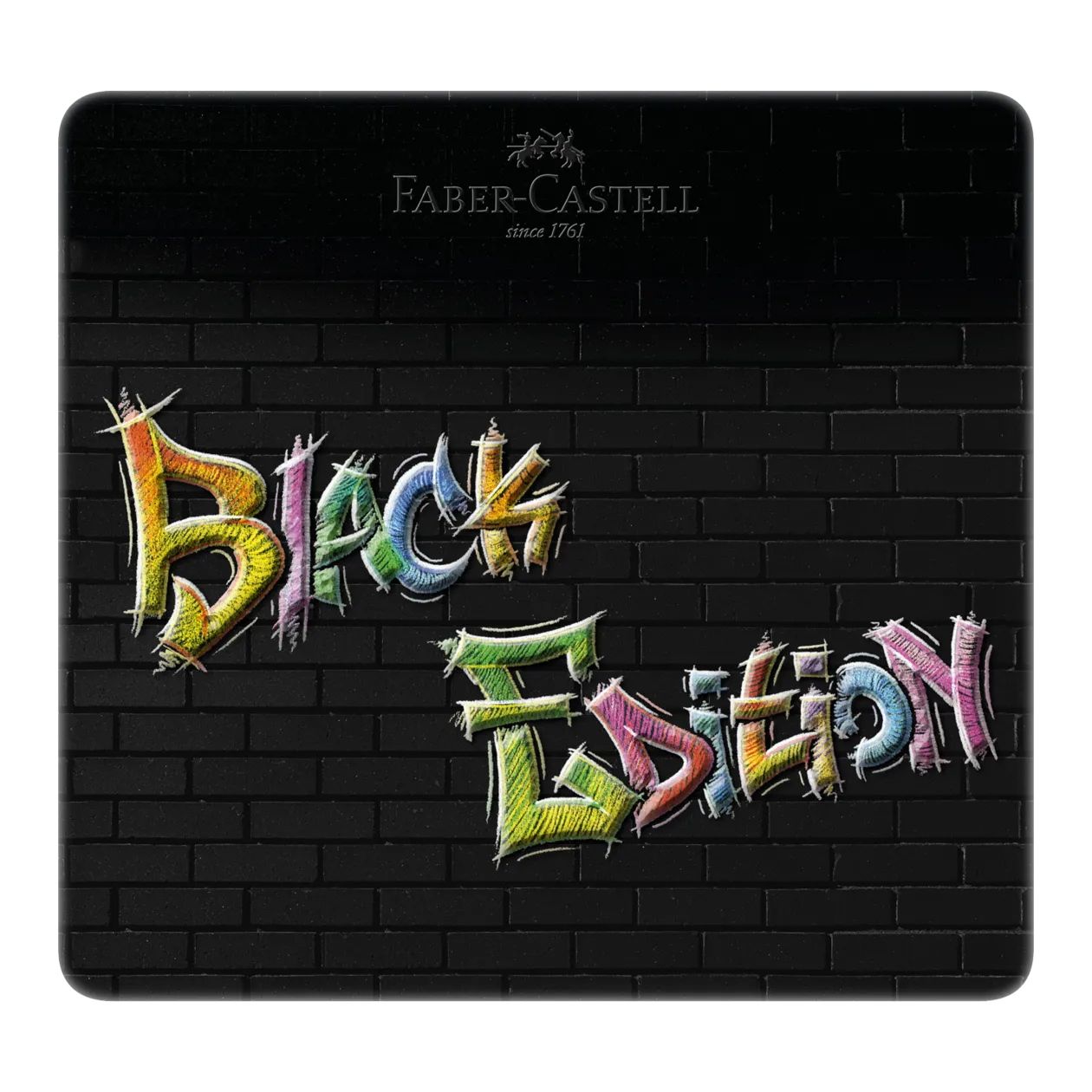 Faber-Castell Black Edition Crayons de couleur, 24 pièces