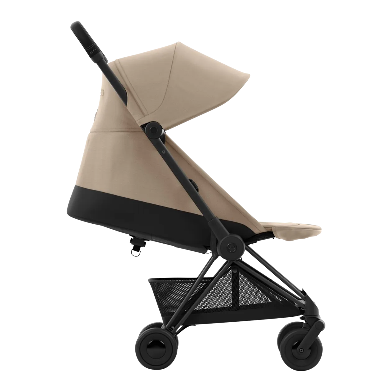 CYBEX Coya Matt Black Buggy, Cozy Beige / Beige