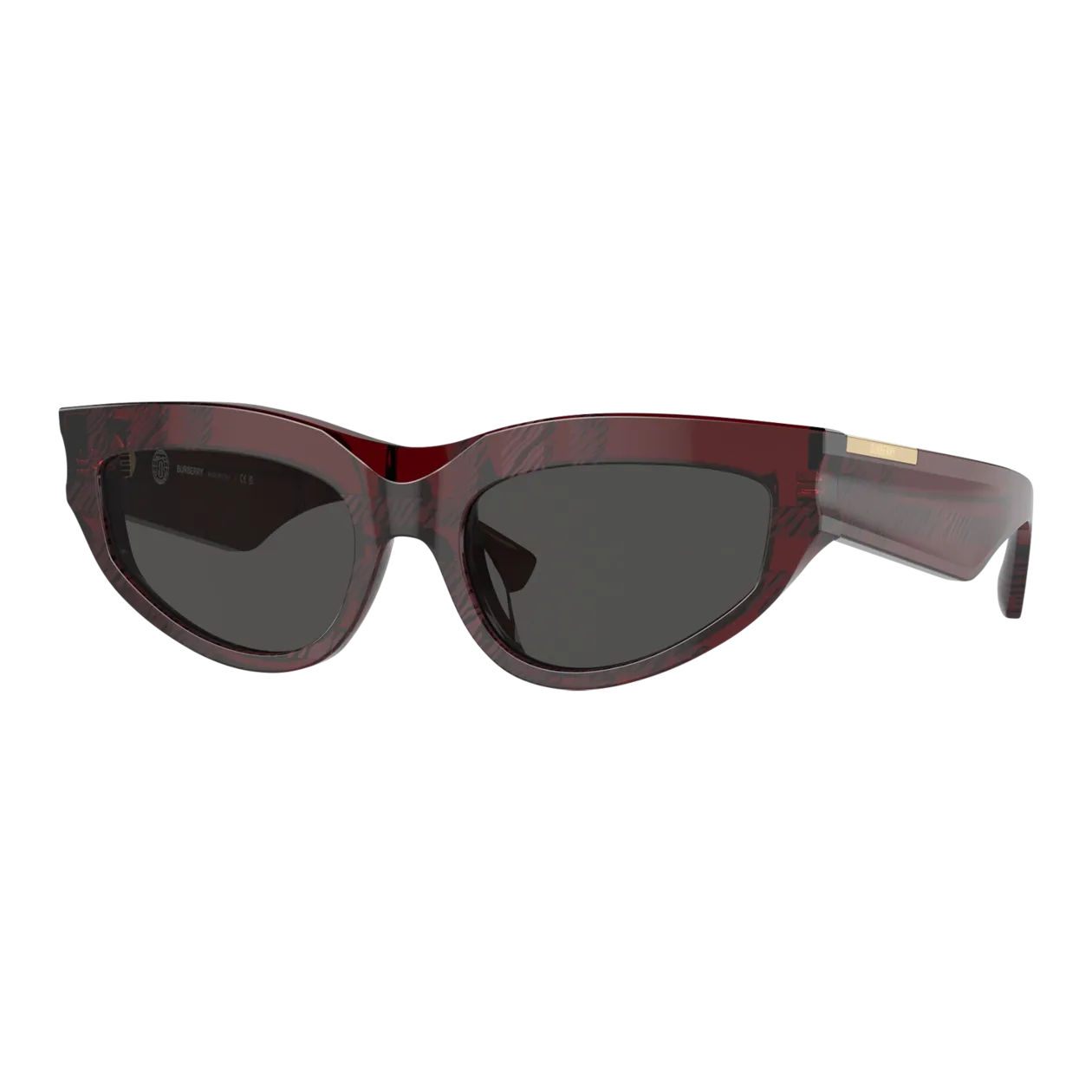 Burberry BE4425U 411587 Sunglasses, Check Red