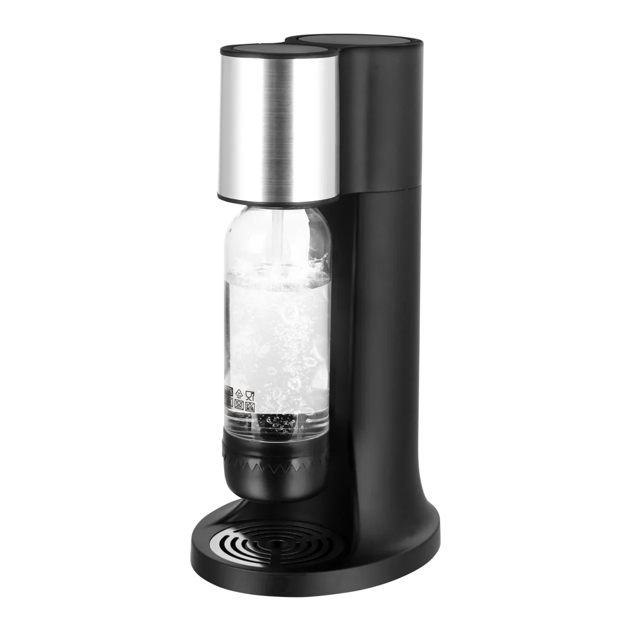 Hâws Soda and Sparkling Water Machine, Black/Steel