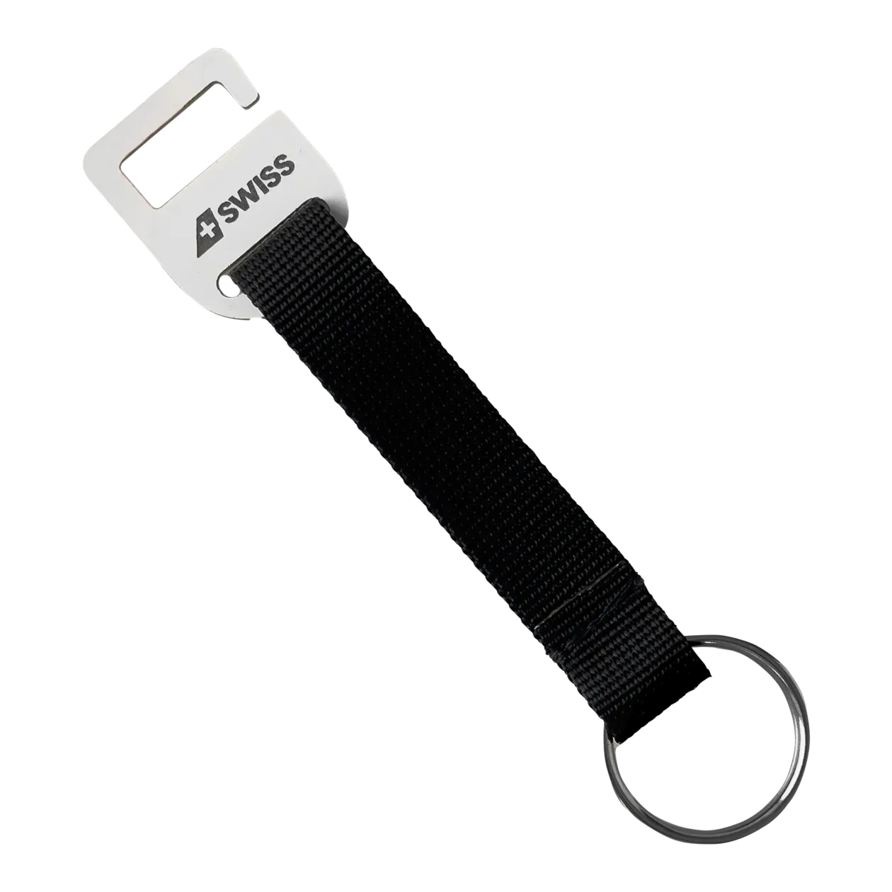 SWISS Recraft Collection Airbus 321 HB-IOC Key Ring, Black/silver