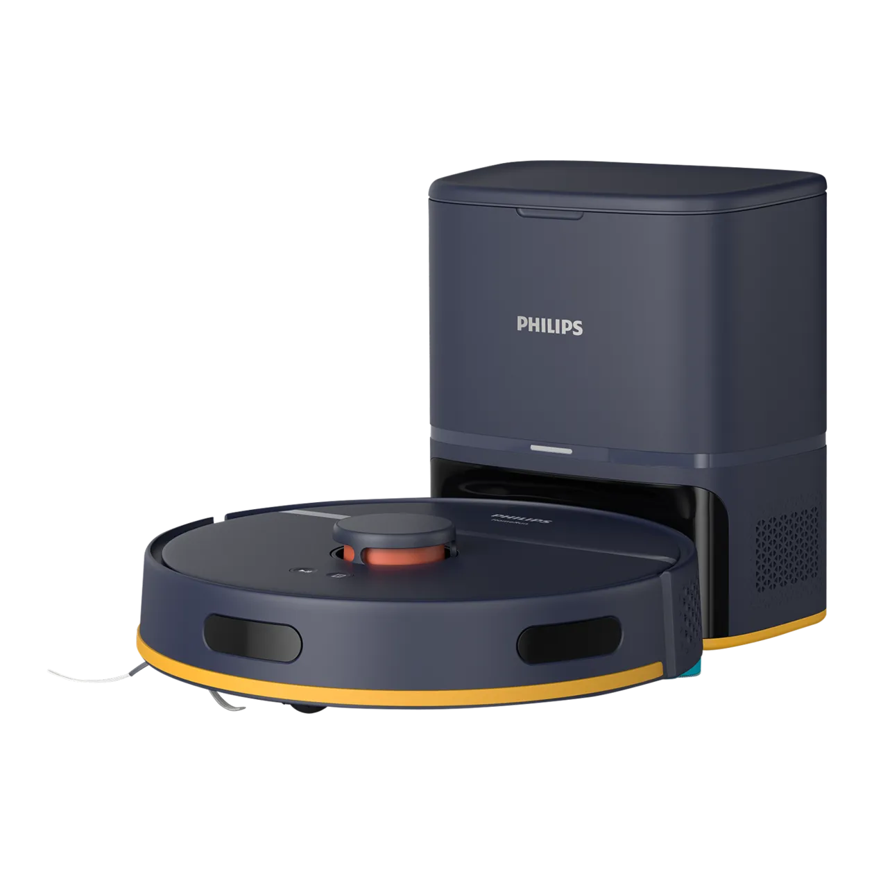 Philips HomeRun 2000 Series Aqua Vacuum and Mopping Robot + Emptying Station, Midnight Blue