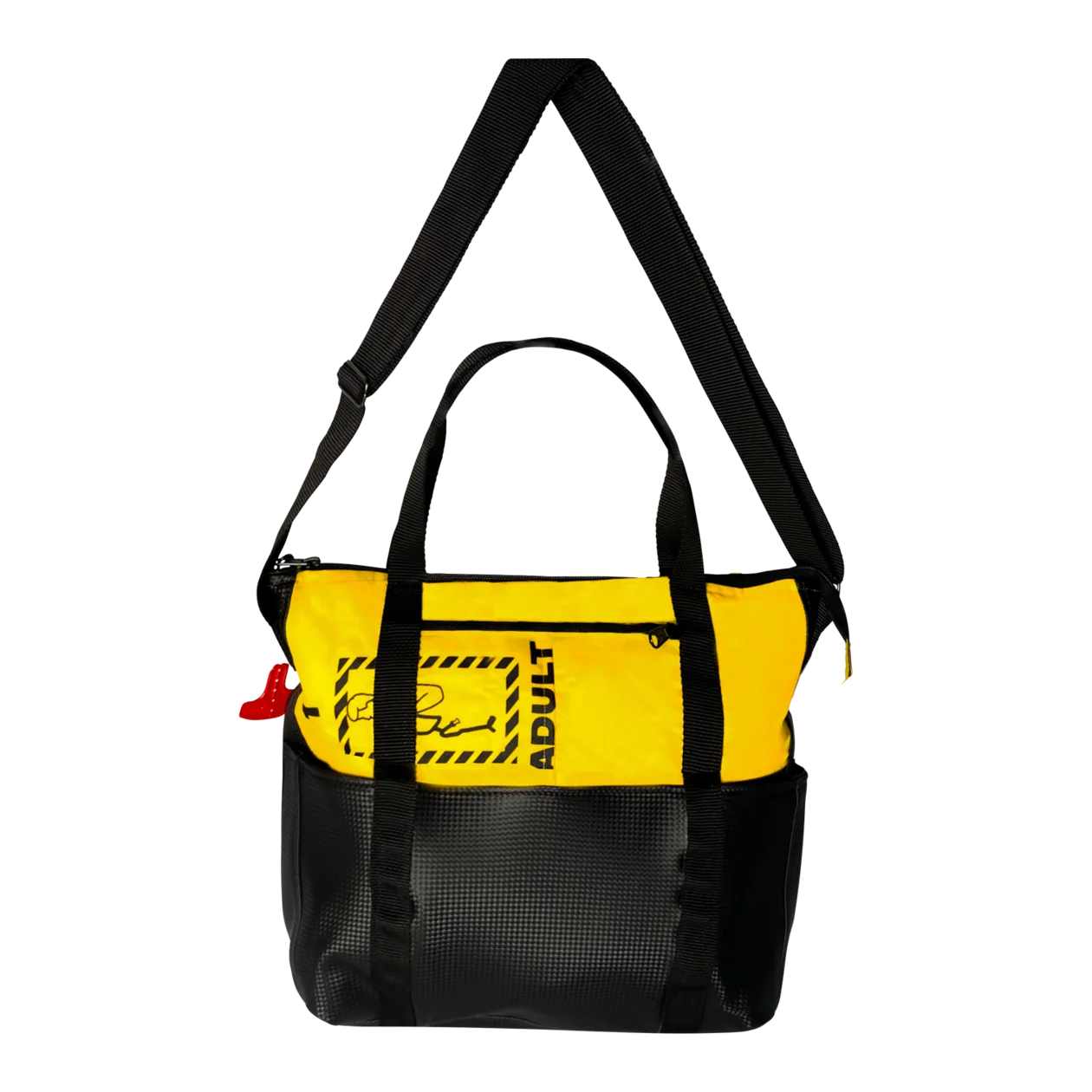 BAG TO LIFE Classic Flyer Bag BC Sac à bandoulière, noir carbone / jaune