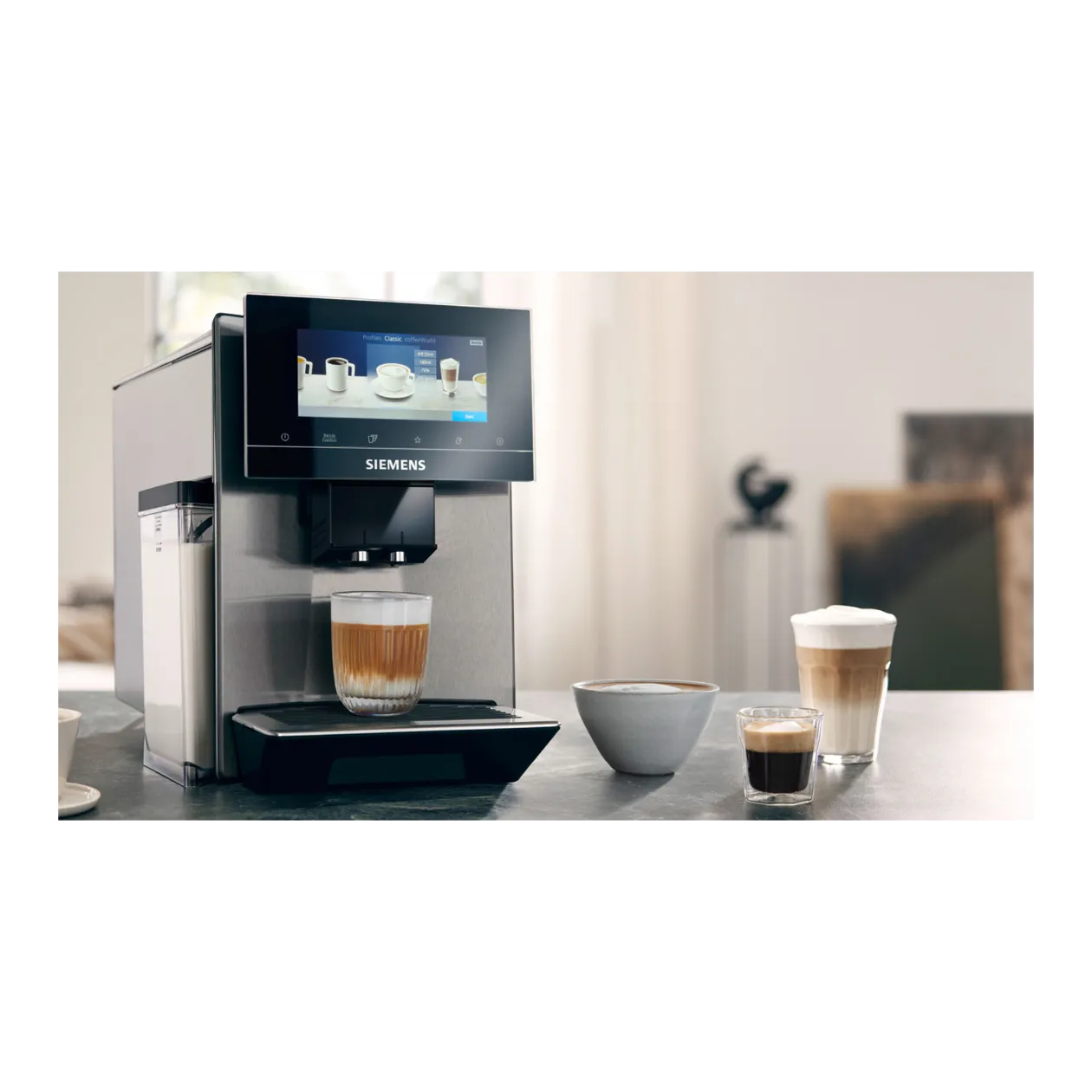 SIEMENS EQ900 Kaffeevollautomat, Edelstahl