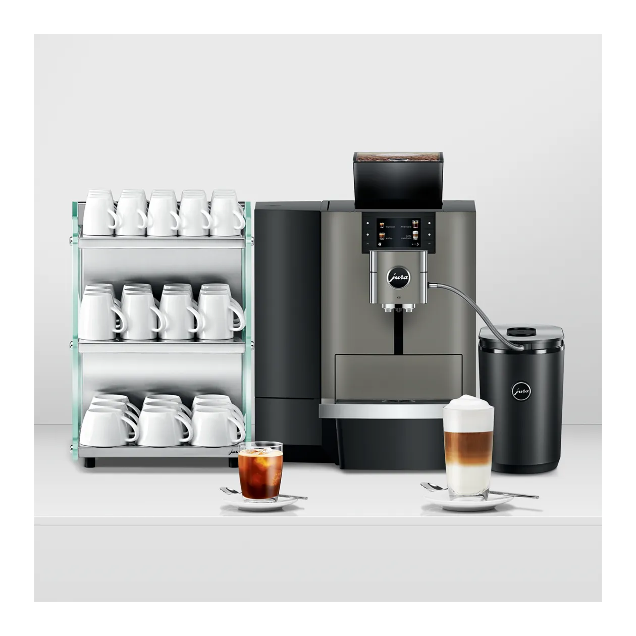 JURA X10 Kaffeevollautomat, Dark Inox