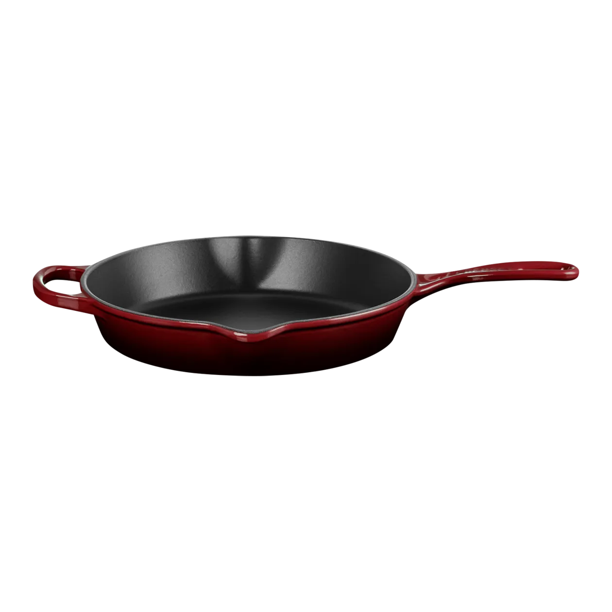 Le Creuset Signature Skillet rond profond en fonte émaillée, 26 cm, Garnet