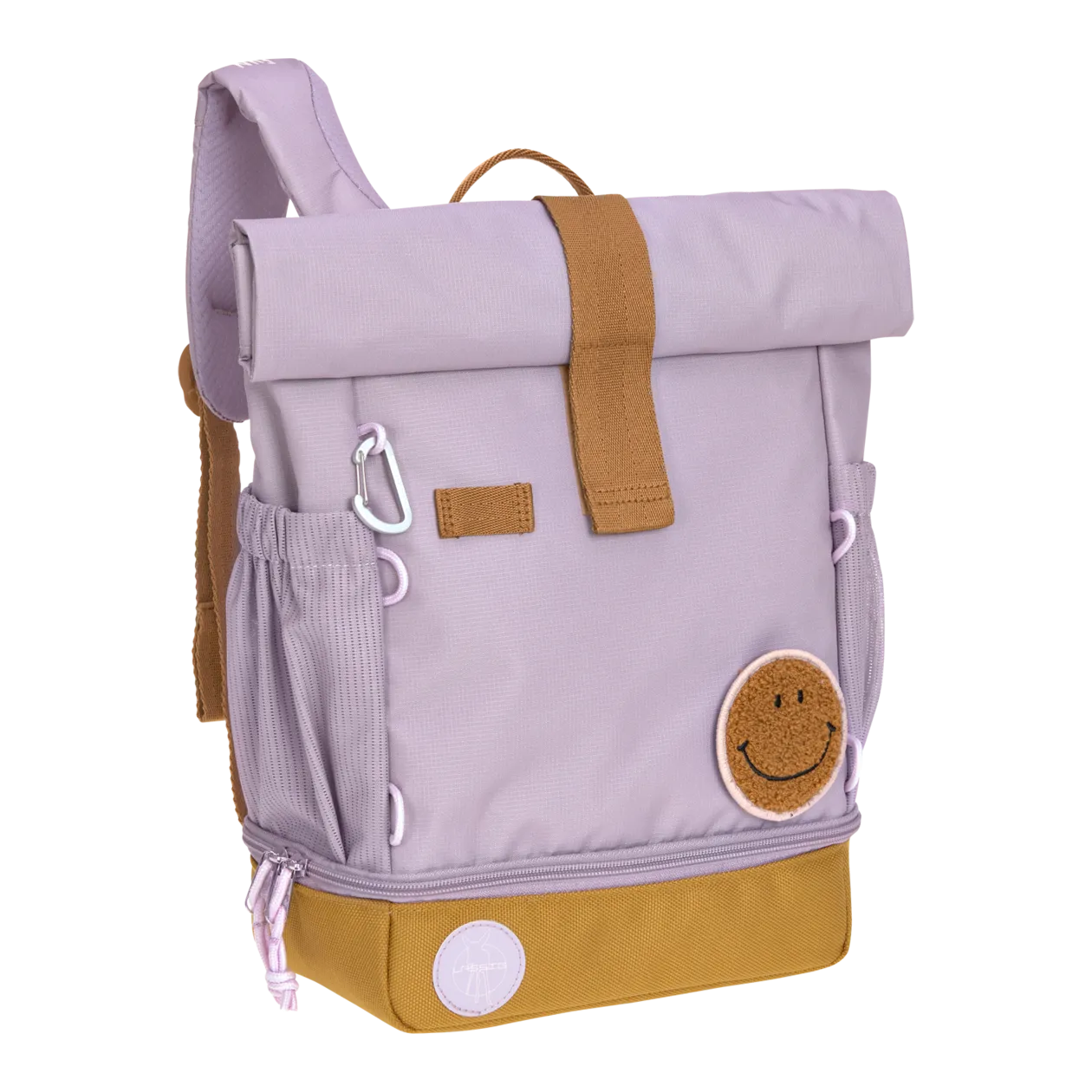 LÄSSIG Little Gang Mini Rolltop Children's Backpack, Lilac