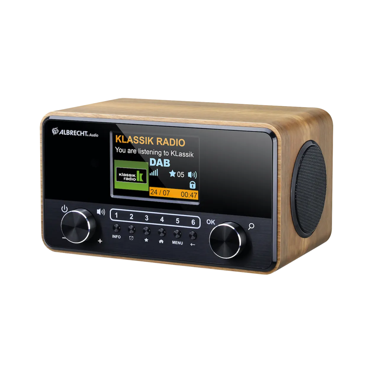 Albrecht DR 866 DAB+/FM Digital Radio, Brown