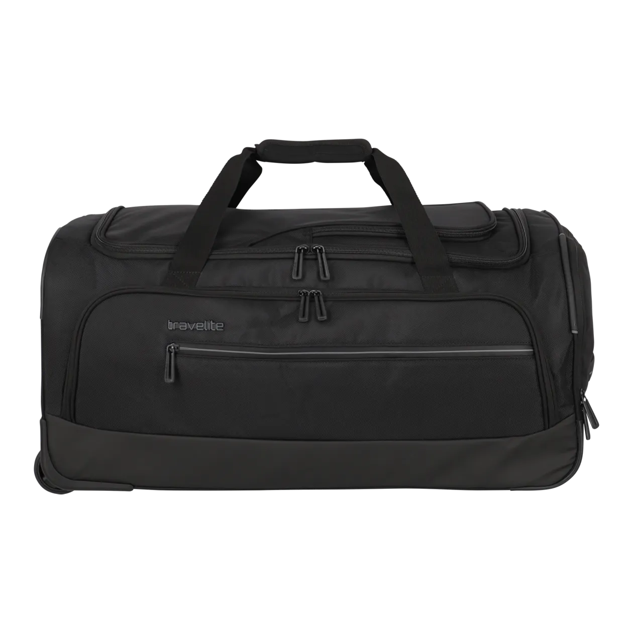 travelite Crosslite Rollenreisetasche M, 2-Rad, Schwarz