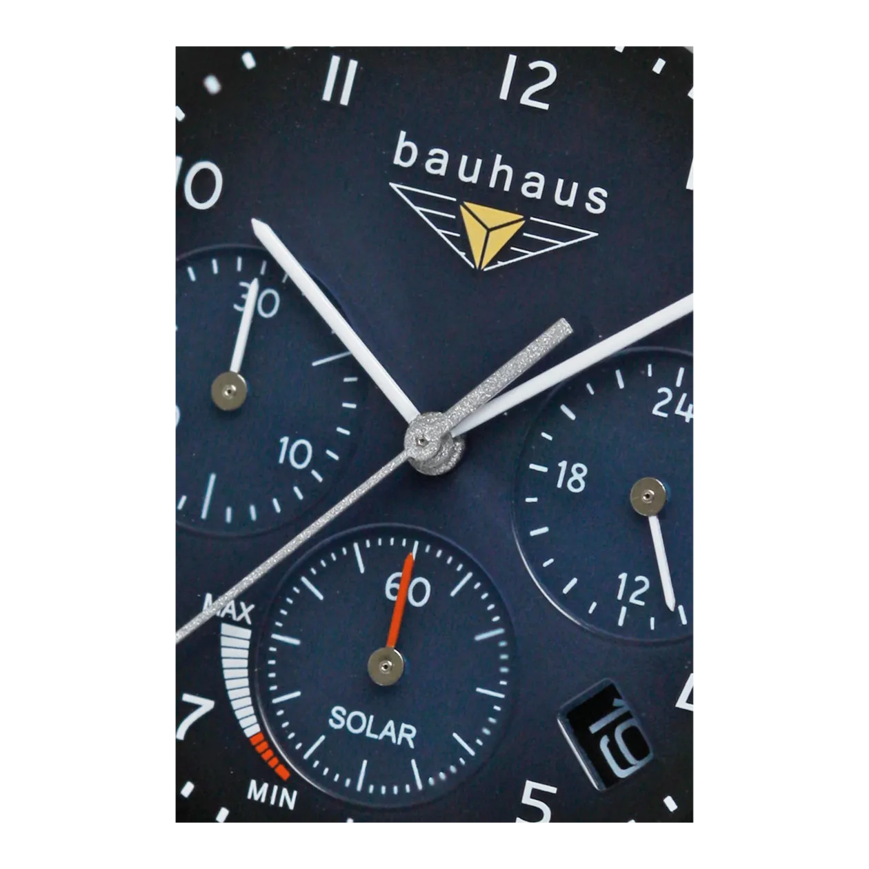 Bauhaus Dessau 20863 Armbanduhr, Silberfarben/Blau