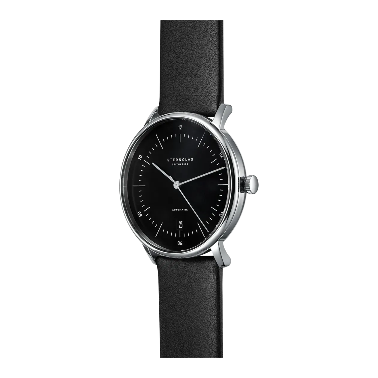 Sternglas NAOS A Montre automatique, noir/argenté