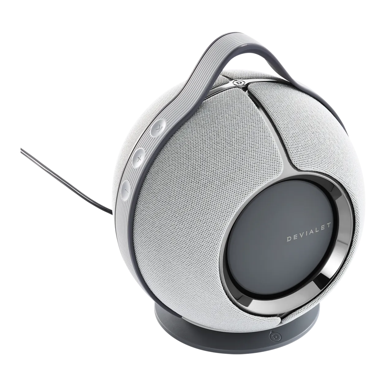 Devialet Mania Enceinte portable HI-Fi avec station de charge, Light Grey