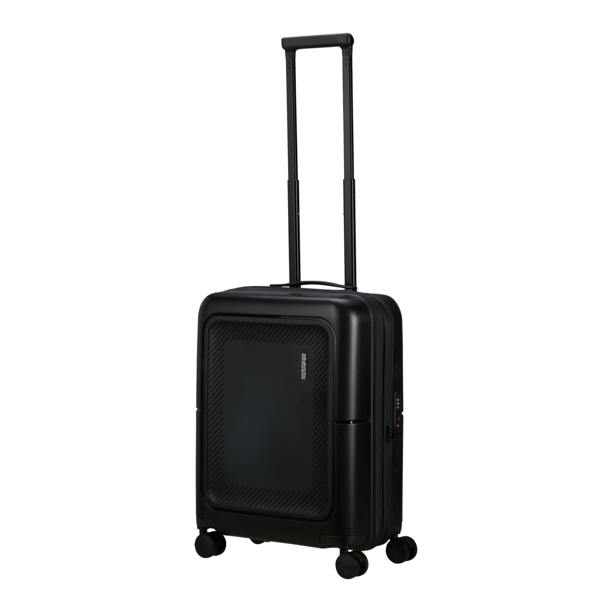 American Tourister DashPop Spinner 55/20 TSA Trolley da cabina (espandibile), True Black