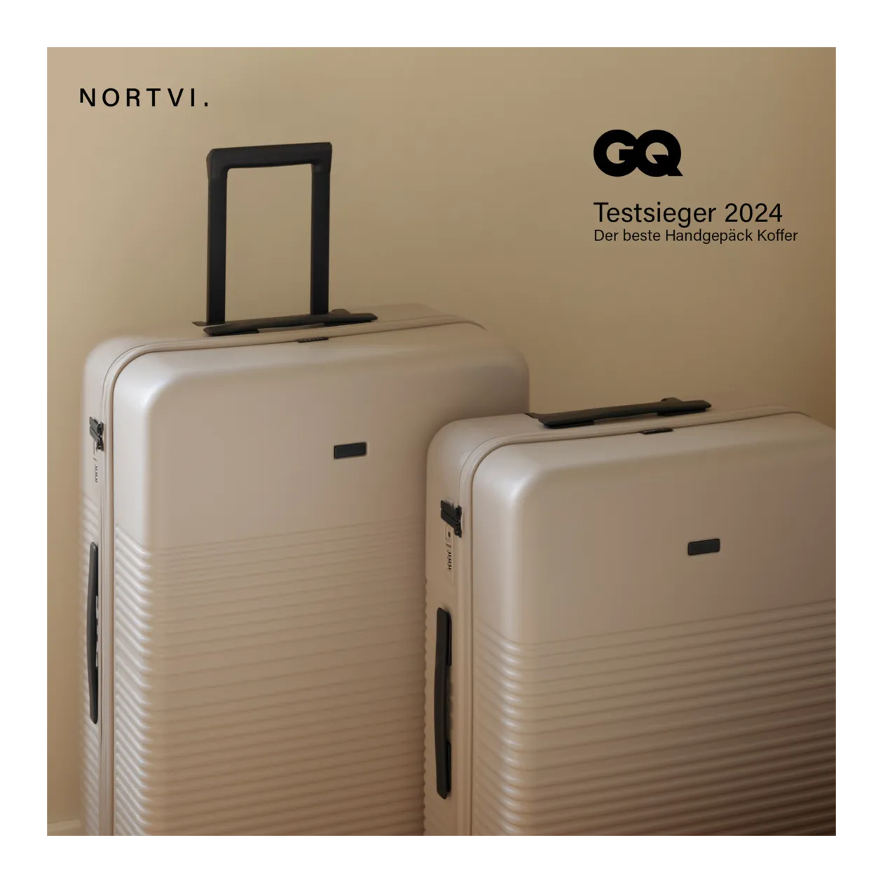 NORTVI Check-In L Valise à roulettes, Midnight Black