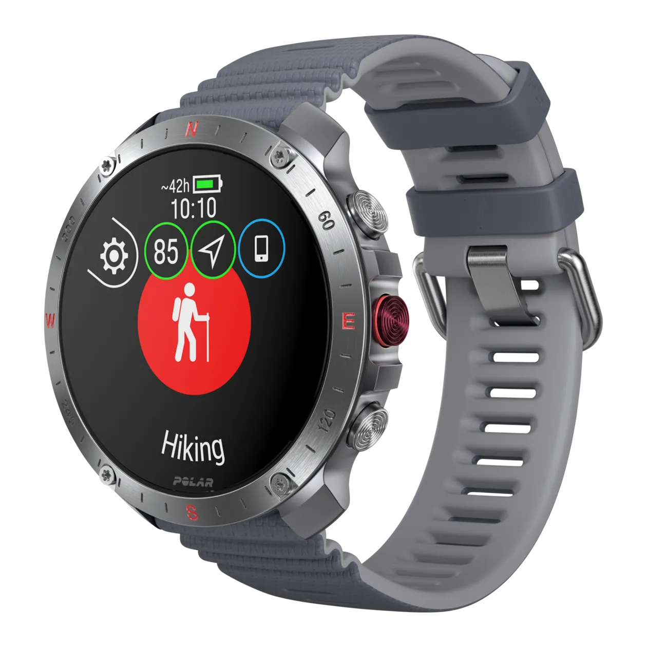 Polar Grit X2 Pro Smartwatch GPS multisport, Stone Grey