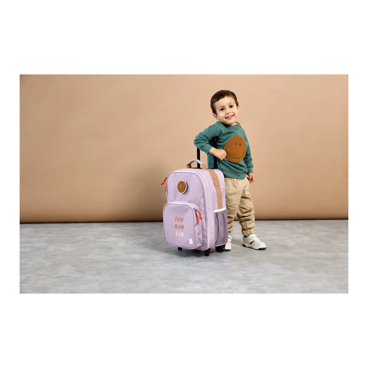 LÄSSIG Little Gang Children's Suitcase, Lilac